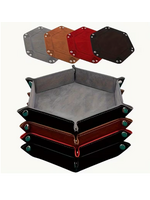 Dice Tray Foldable Hexagon Red
