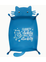 Dice Tray Clickety Clackety I Roll To Attackety (Blue)