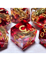 T4 RPG Resin Inclusion Rings Red Gold