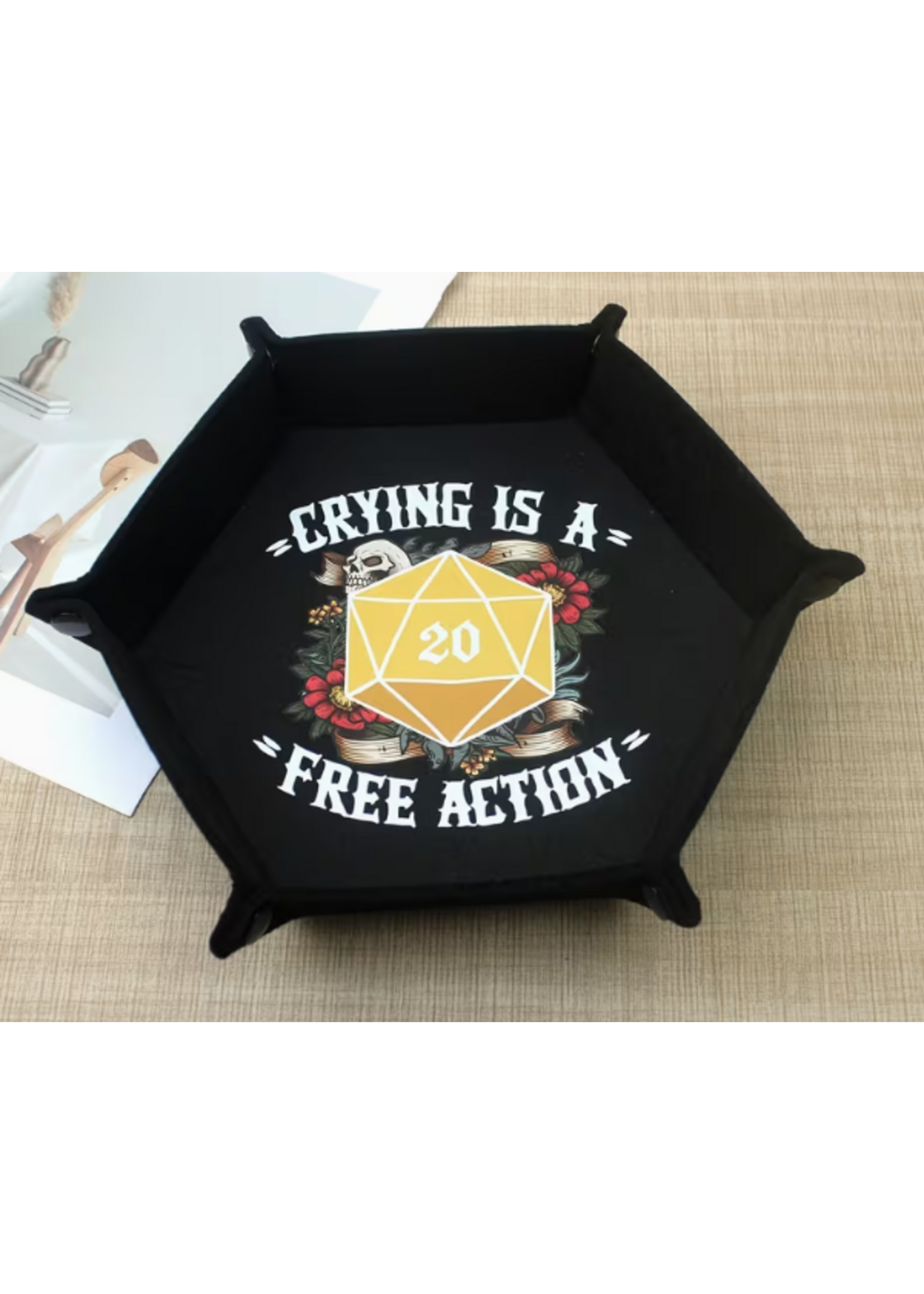 Dice Tray Hexagon Crying is a Free Action