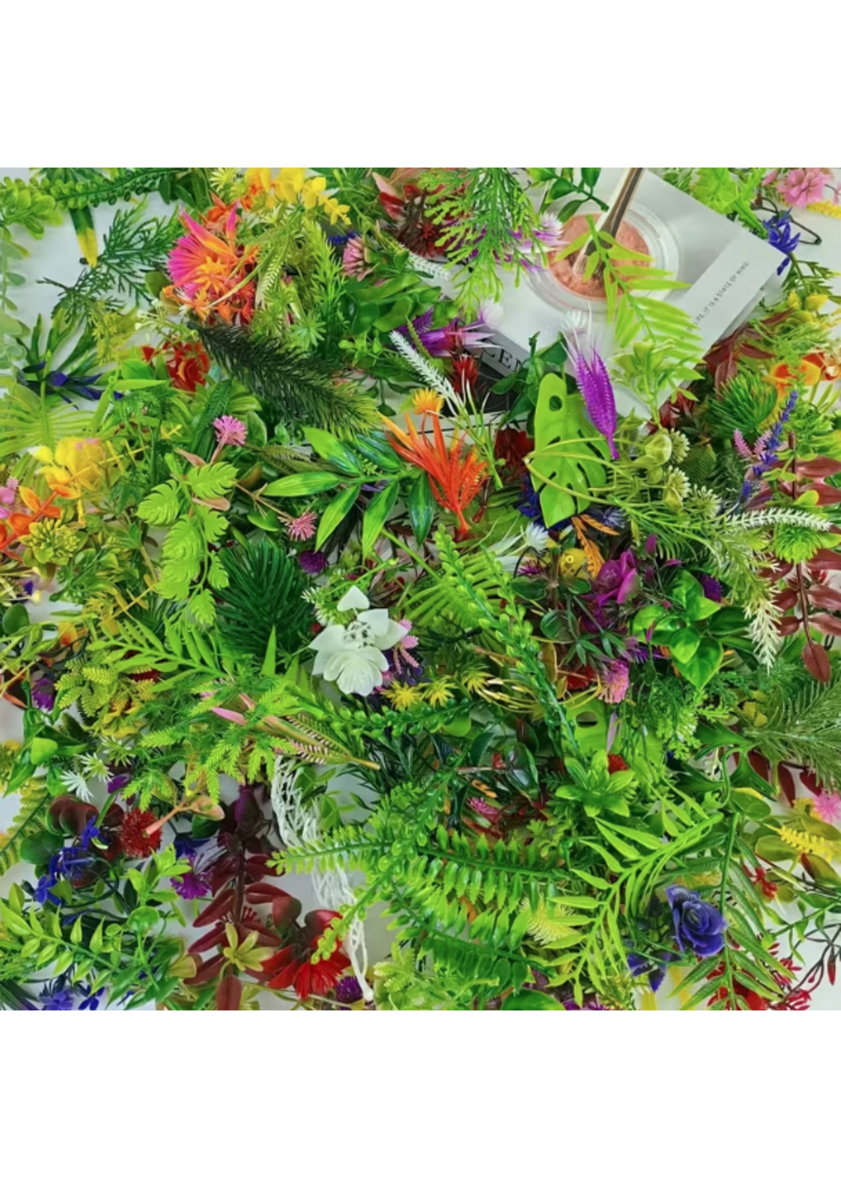 Artificial Green Aquatic Mixed Grass