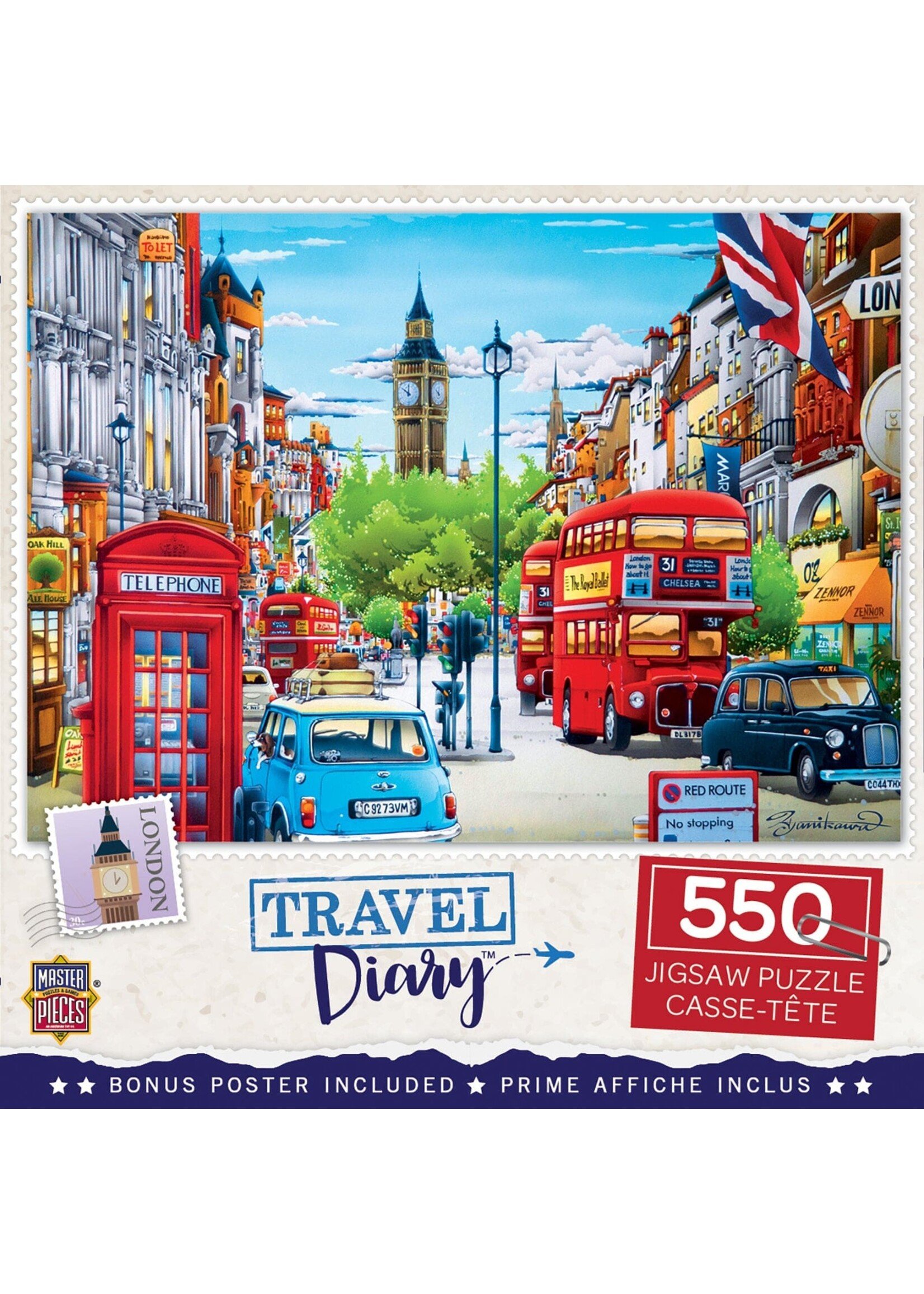 MasterPieces MPP31973 Travel Diary London (Puzzle550)