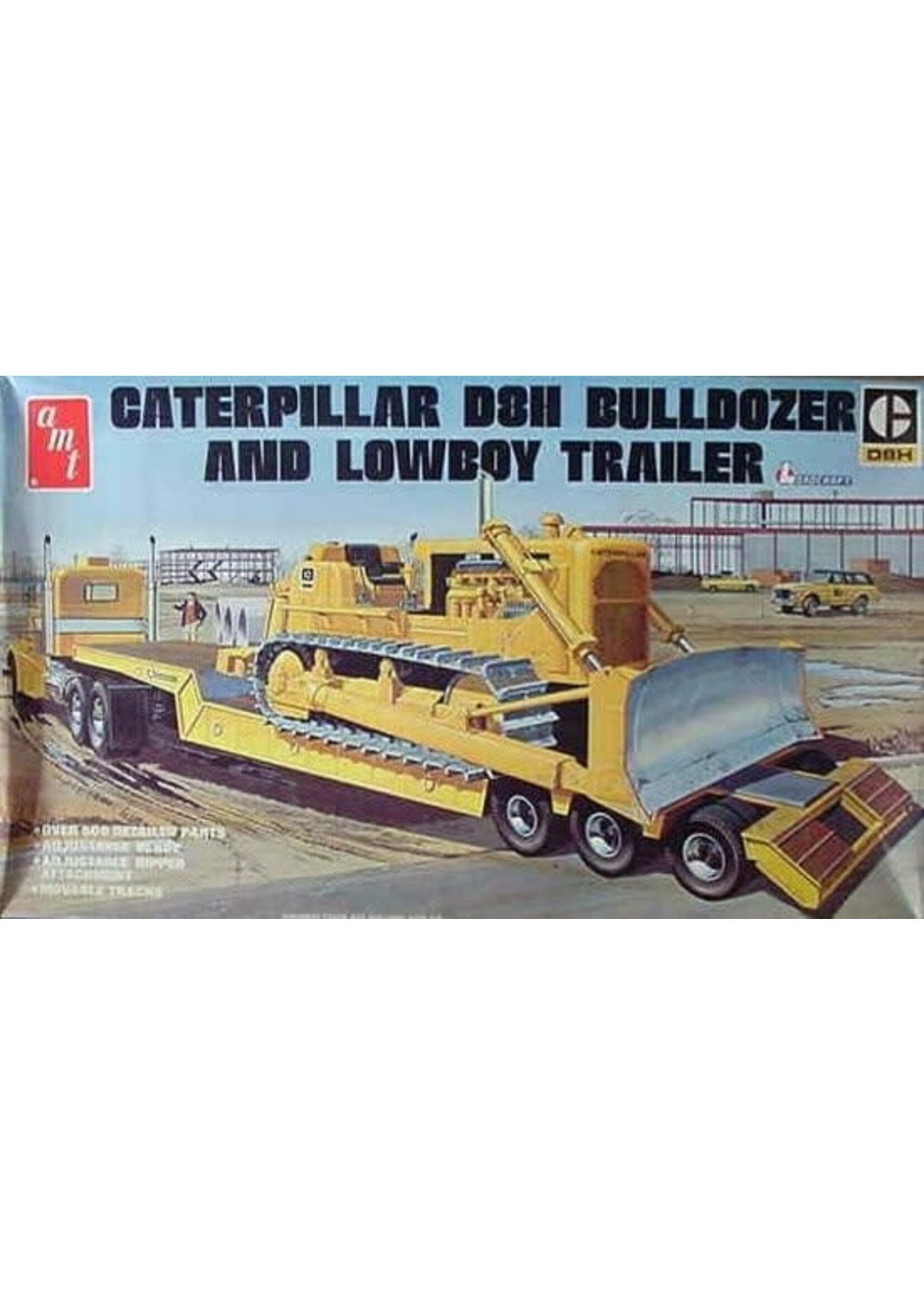 AMT AMT1218 Lowboy Trailer & Bulldozer (1/25)