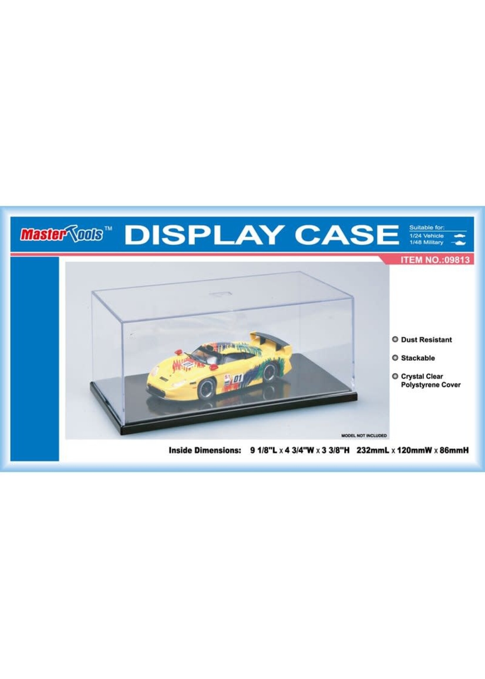 Master Tools MT09813 Plastic Transparent Case for 1/24 car 120x232x86mm