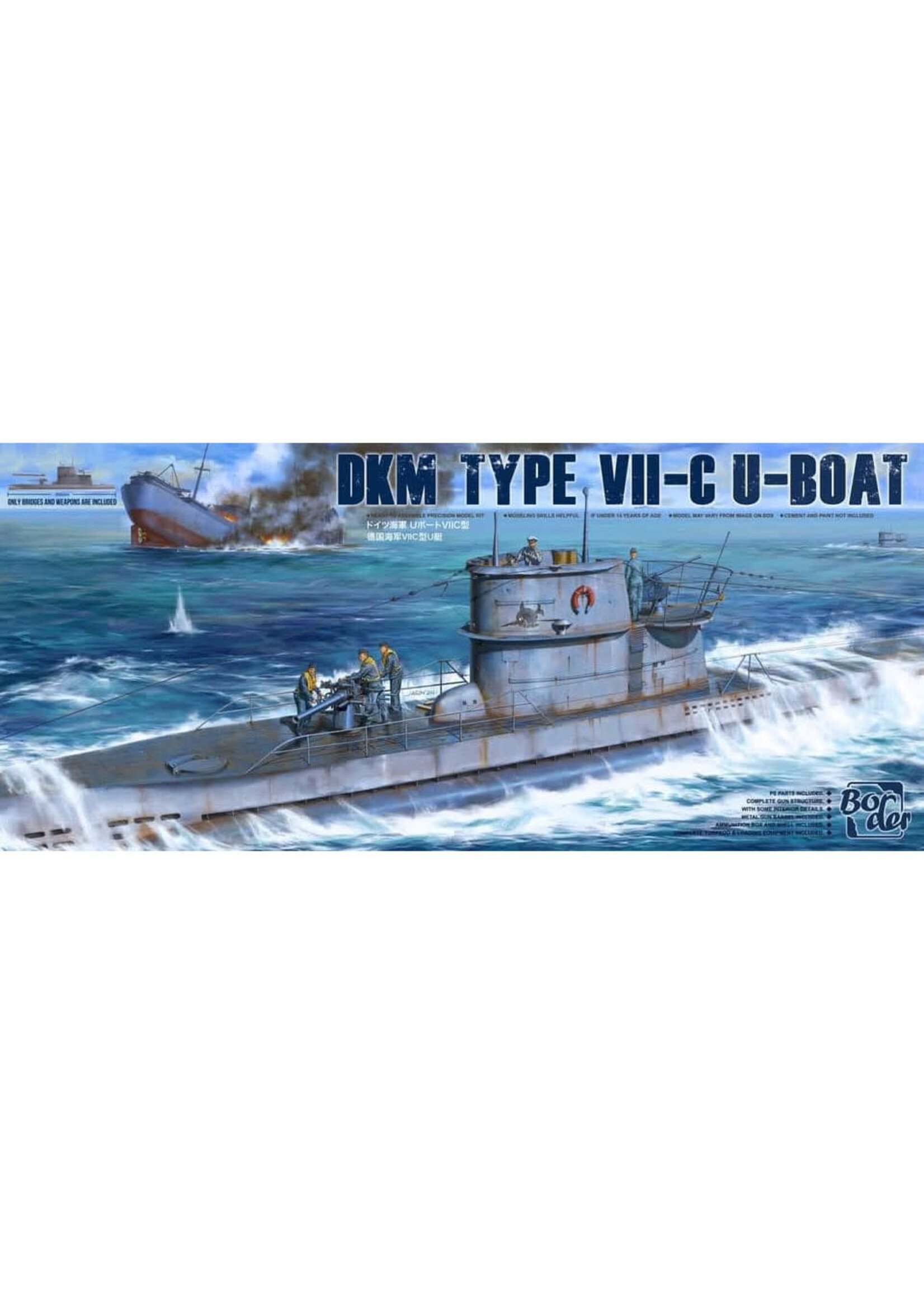 Border BORBS001 DKM Type VII-C U-Boat Upper Deck (1/35)