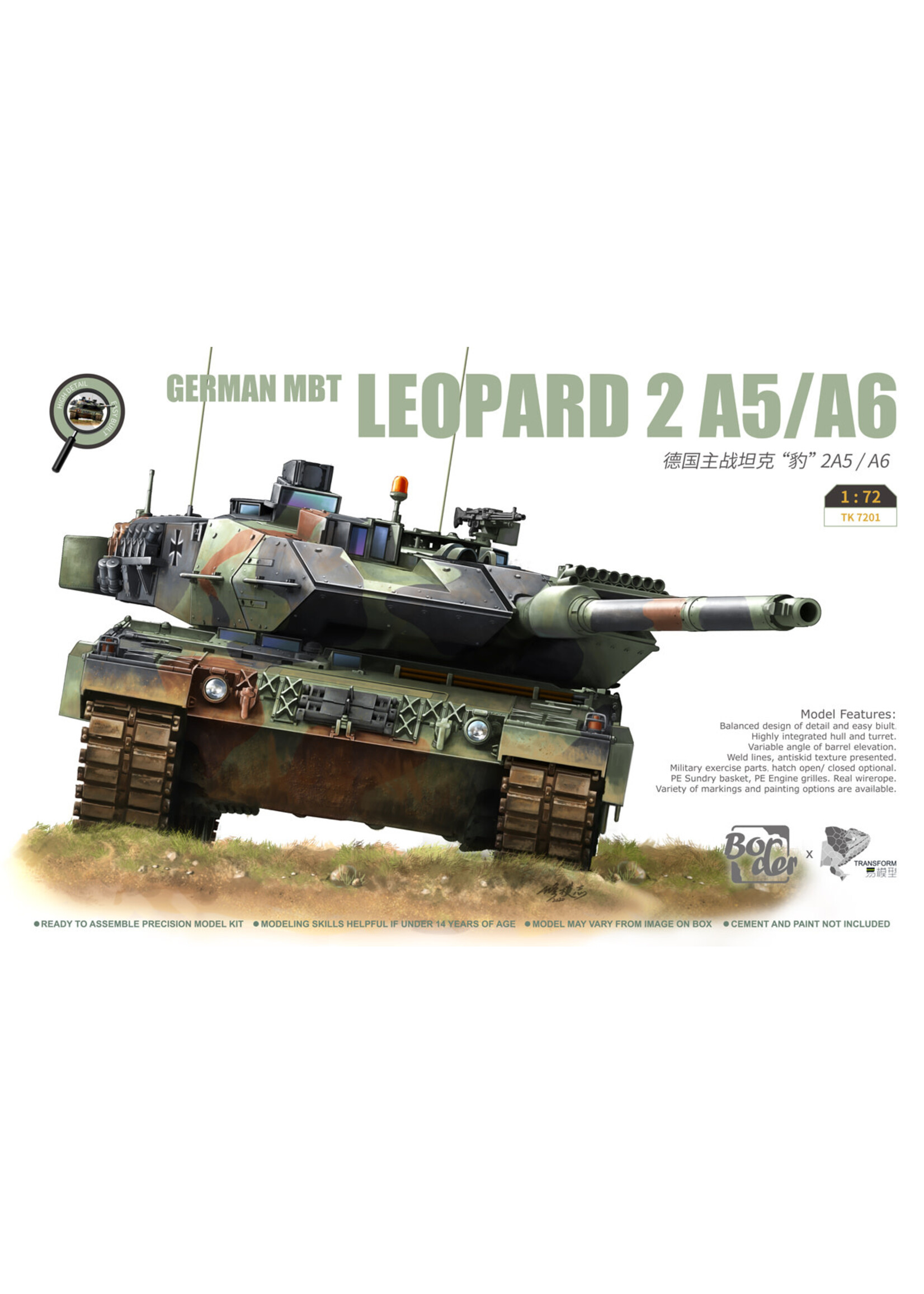 Border BORTK7201 Leopard 2 A5/A6 (1/72)