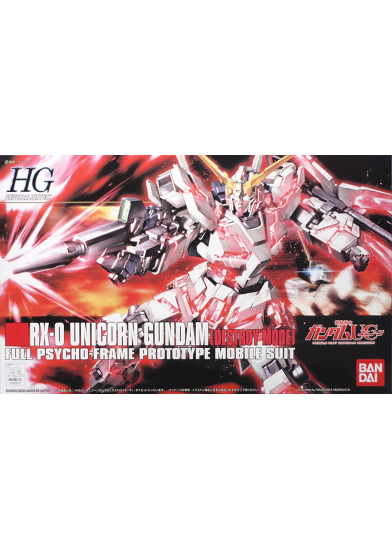 Bandai HGUC RX-0 Unicorn Gundam Destroy Mode (1/144)