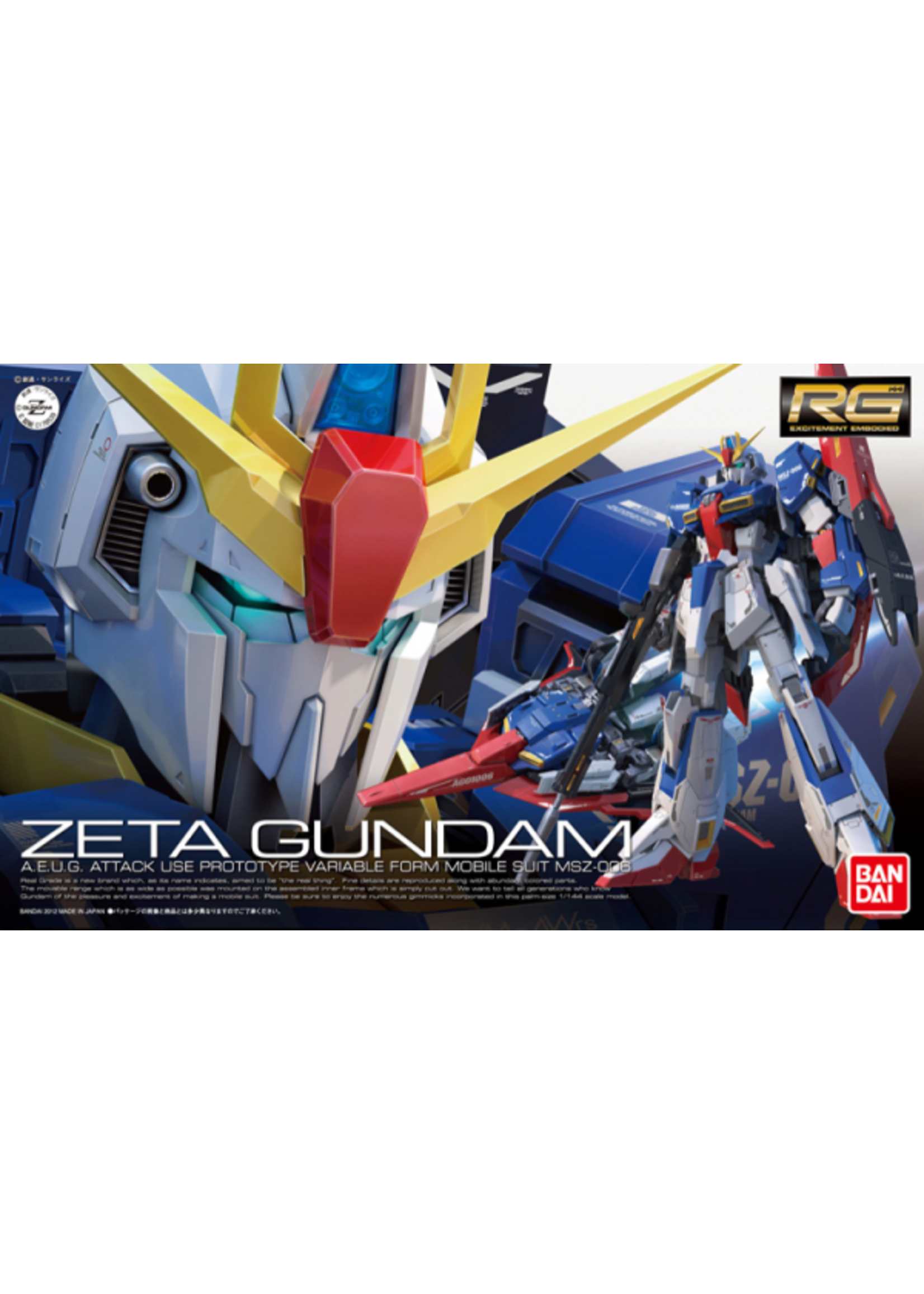 Bandai RG #10 Zeta Gundam (1/144)