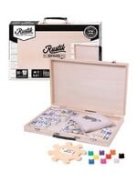 Dominoes Mexican Train Wooden Suitcase