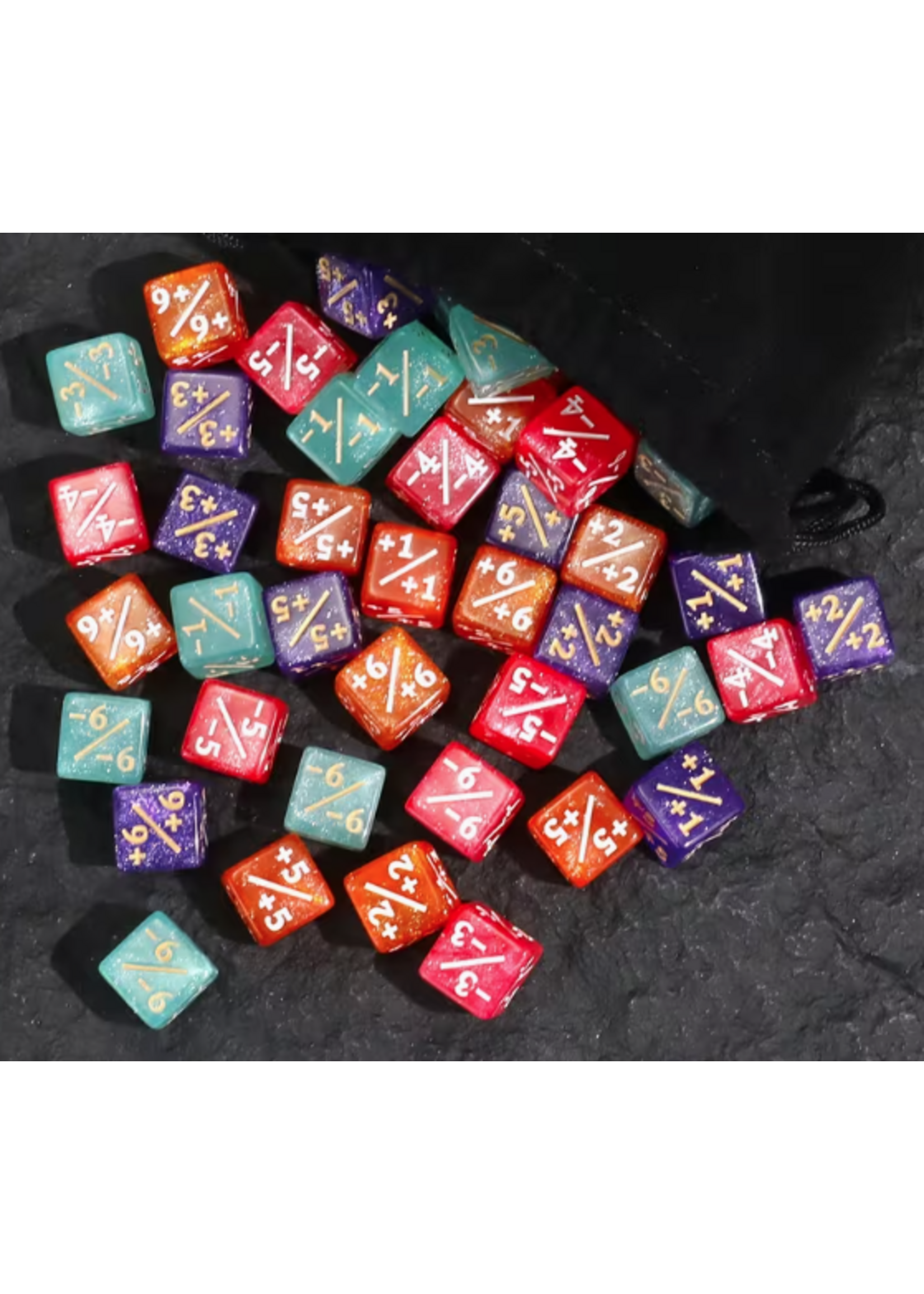 T3 MTG Dice 15mm Plus or Minus Tokens