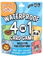 Playing Cards Bicycle 4 in 1 (Snap Jack - Old Goat - Go Safari - Crazy Apes) Waterproof