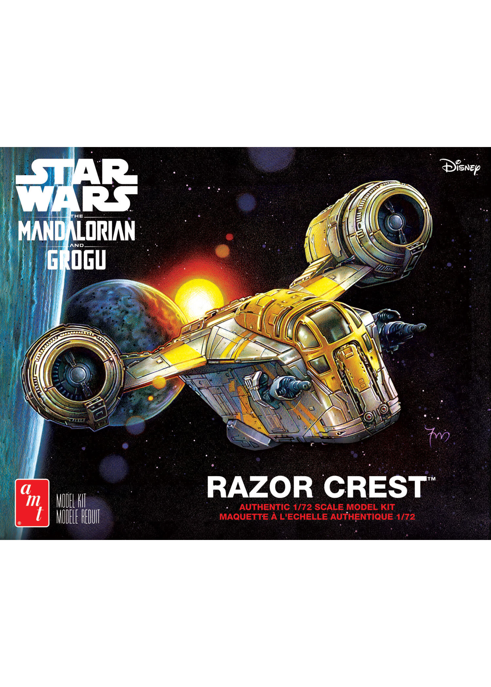 AMT AMT1561 Razor Quest Mandalorian & Grogu (1/72)
