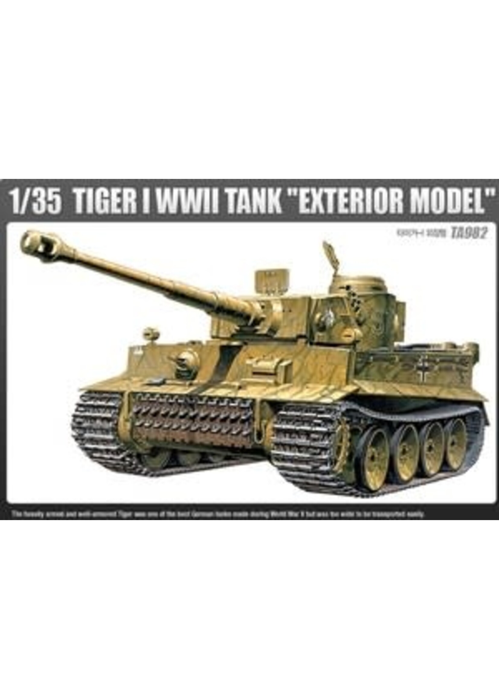Academy ACA13264 Tiger I WWII Tank Exterior Model (1/35)