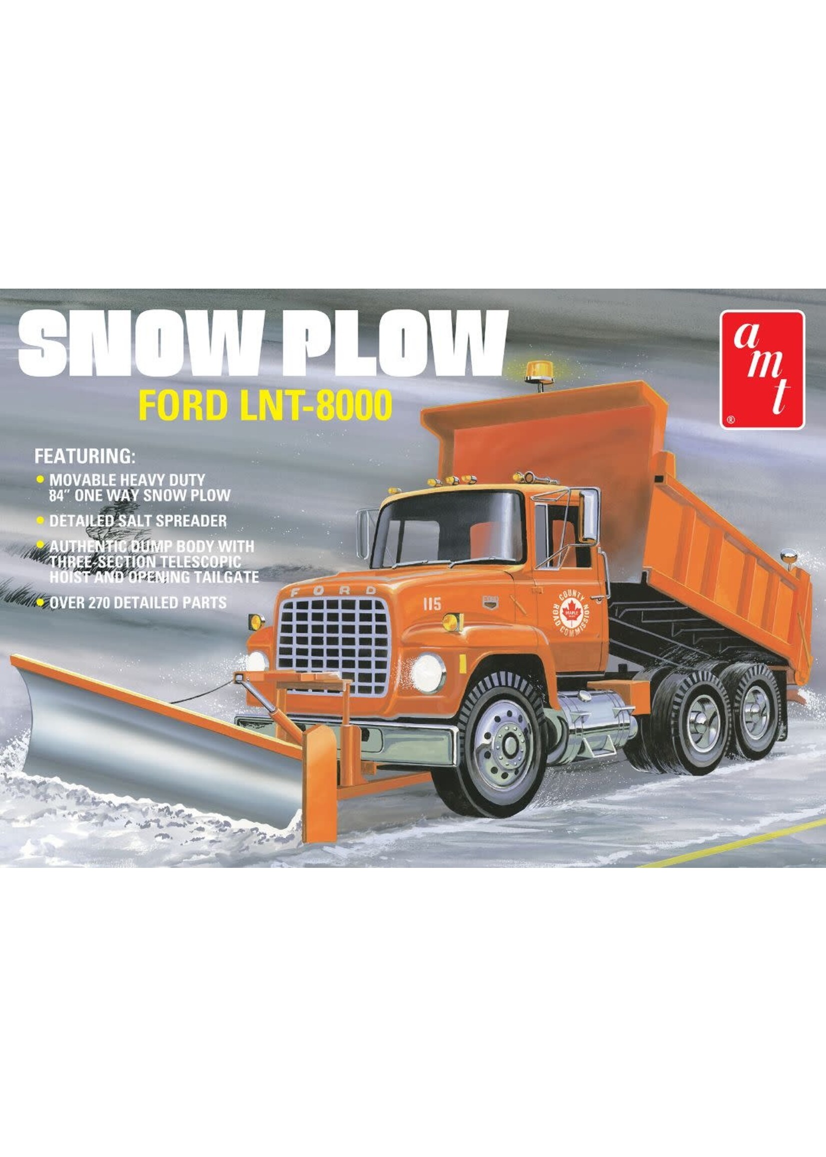 AMT AMT1178 Ford LNT-8000 Snow Plow (1/25)
