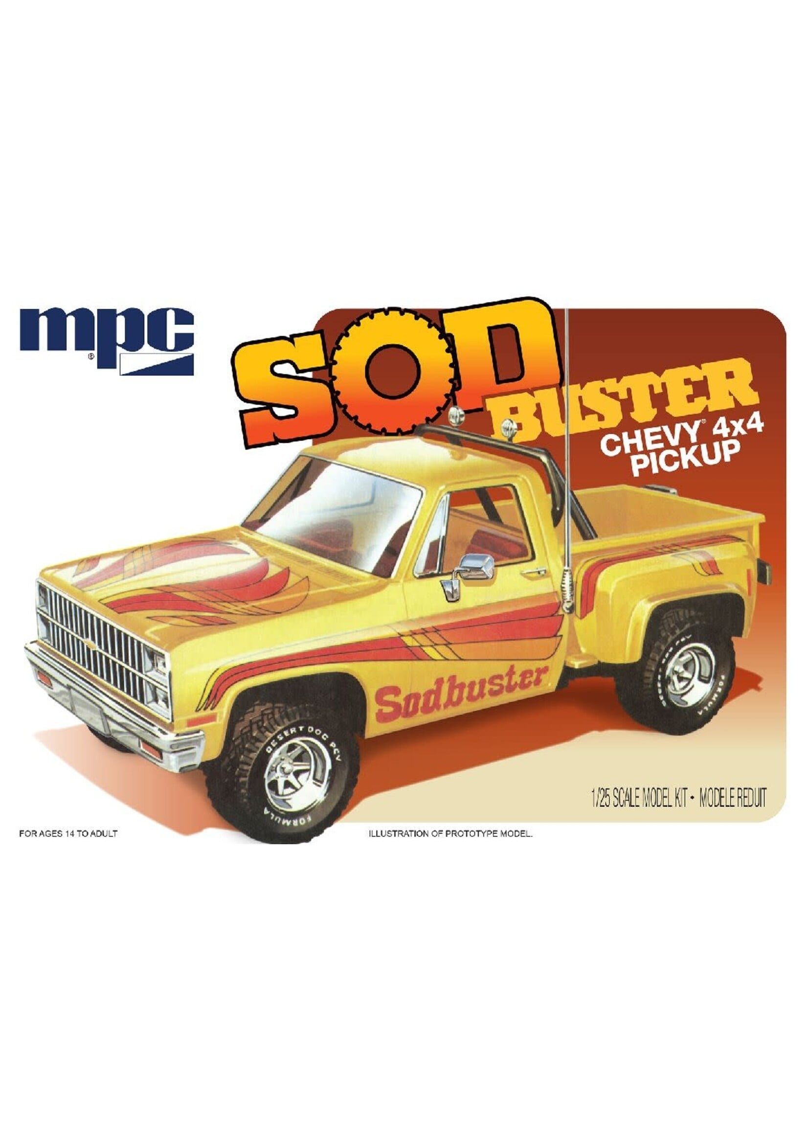 MPC MPC972 1981 Chevy Stepside Pickup Sod Buster (1/25)