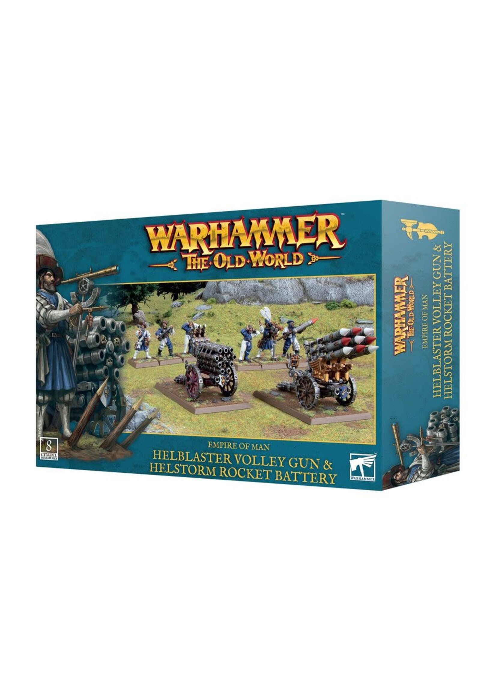 Old World Empire of Man Helblaster Volley Gun & Helstorm Rocket Battery