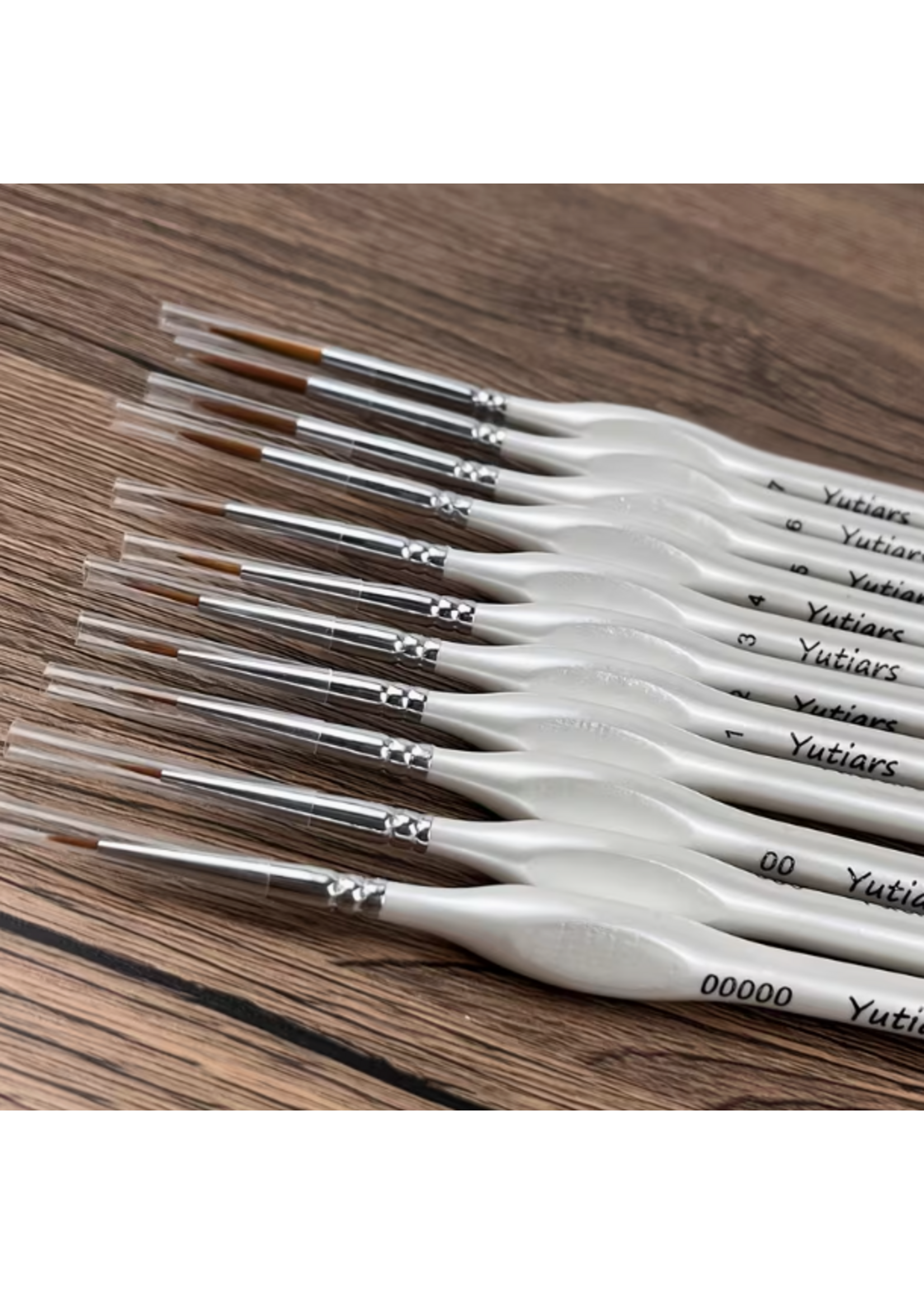 Yutiars Premium Quality Detail Paint Brush Set Triangle (11pc)