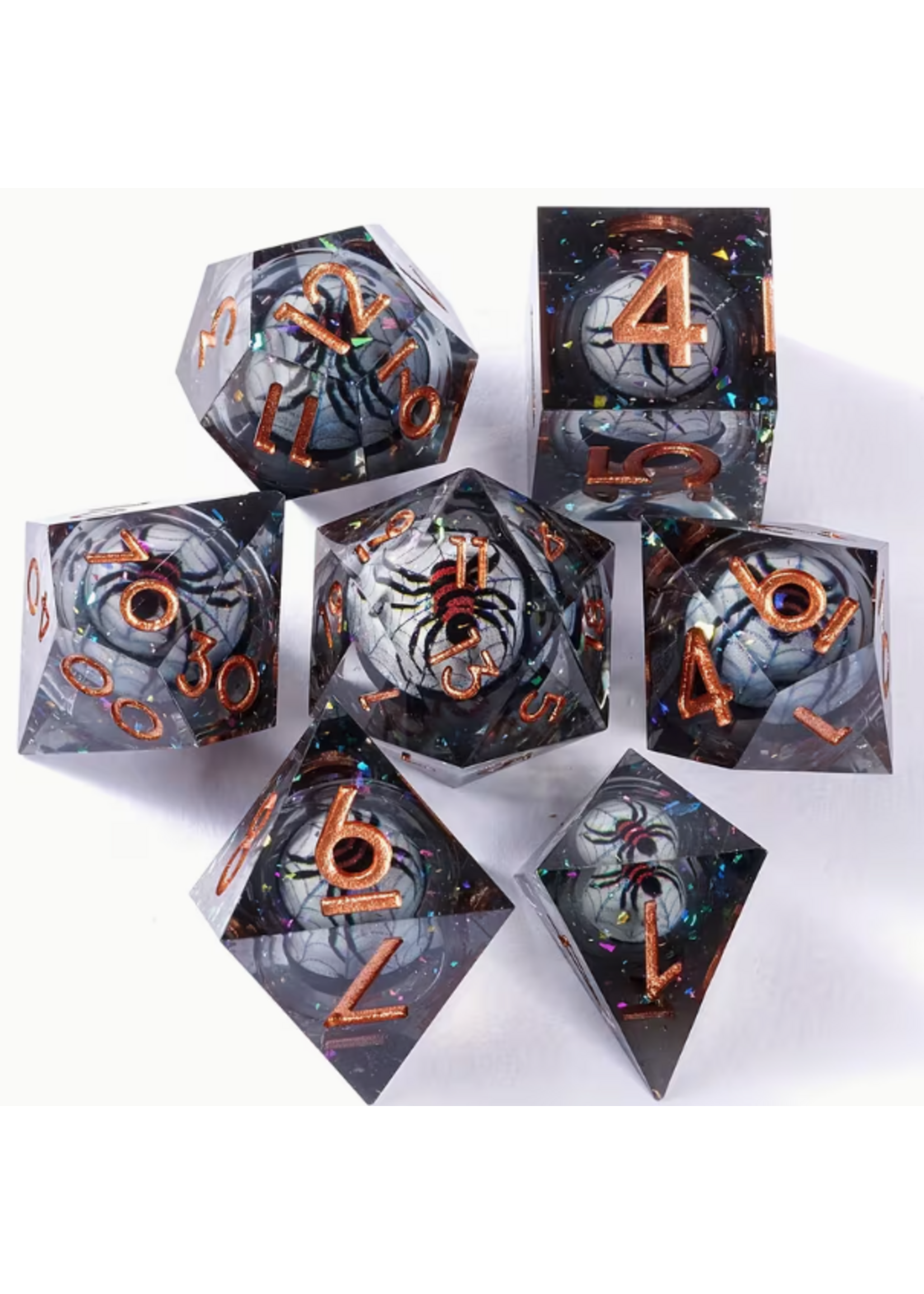 T6 RPG Resin Liquid Core Red Black Spider