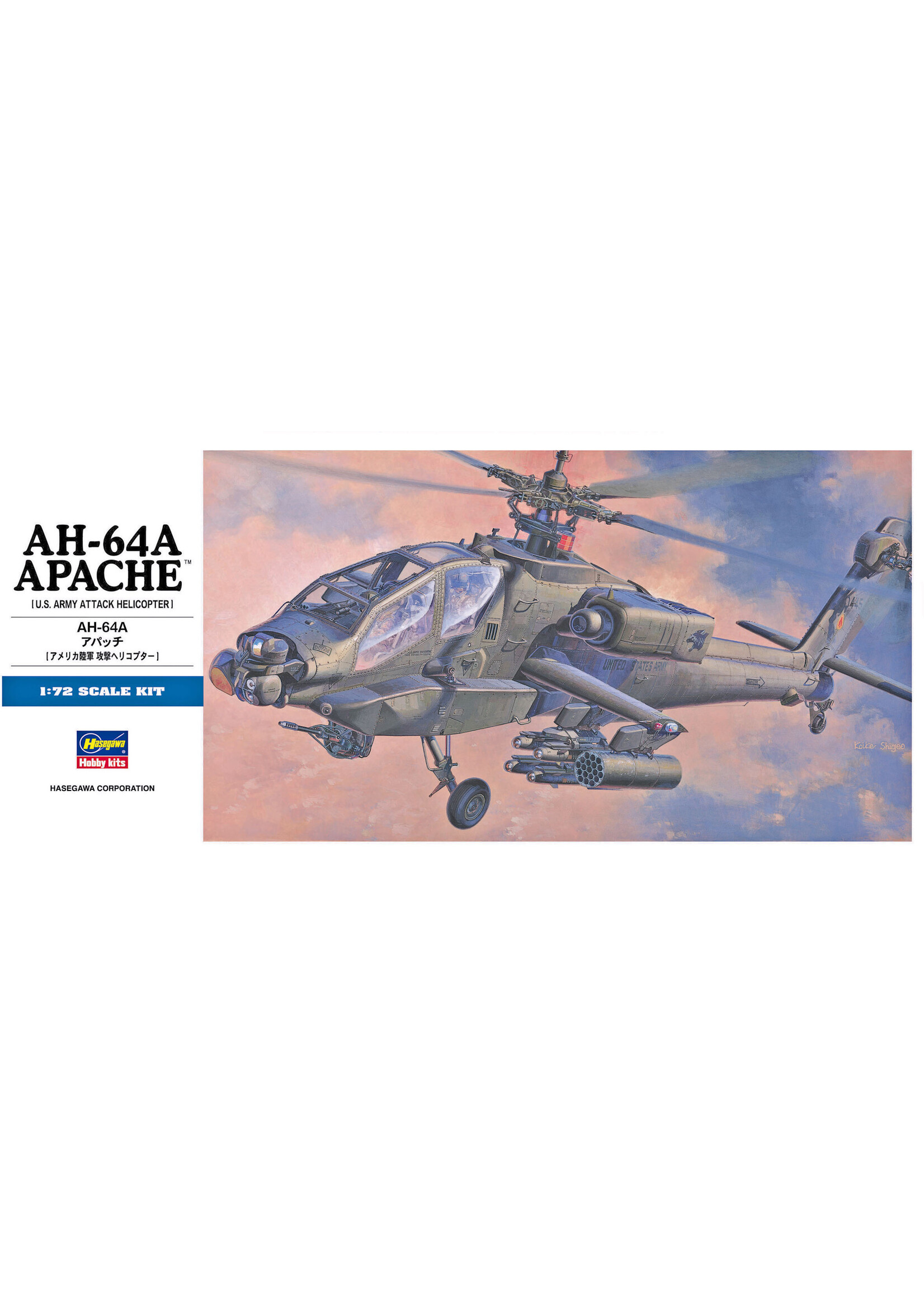 Hasegawa HSGWA01436 AH-64A Apache D6 (1/72)