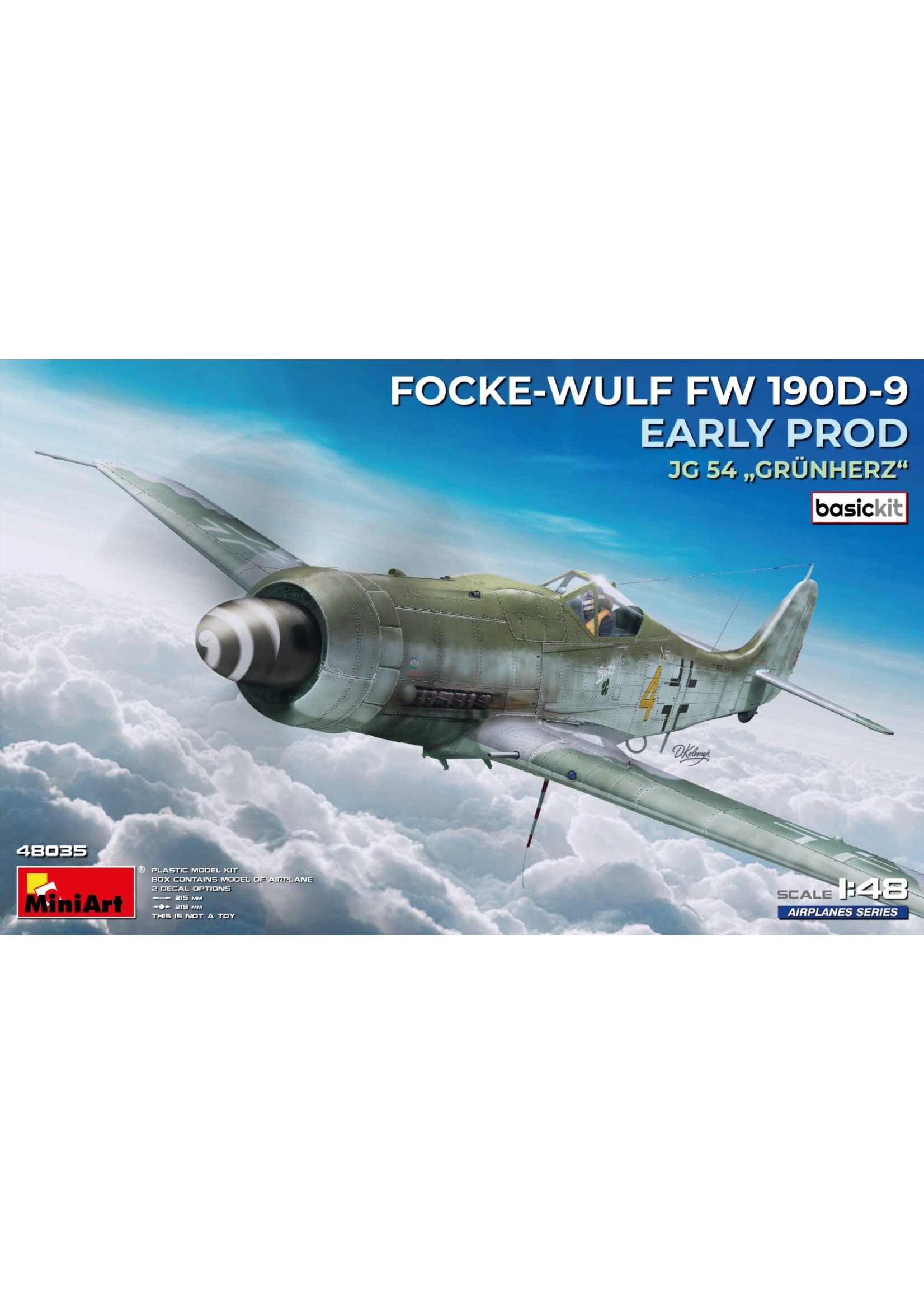 MiniArt MIART48035 FW190D-9 Early JG 54 Grunherz (1/48)