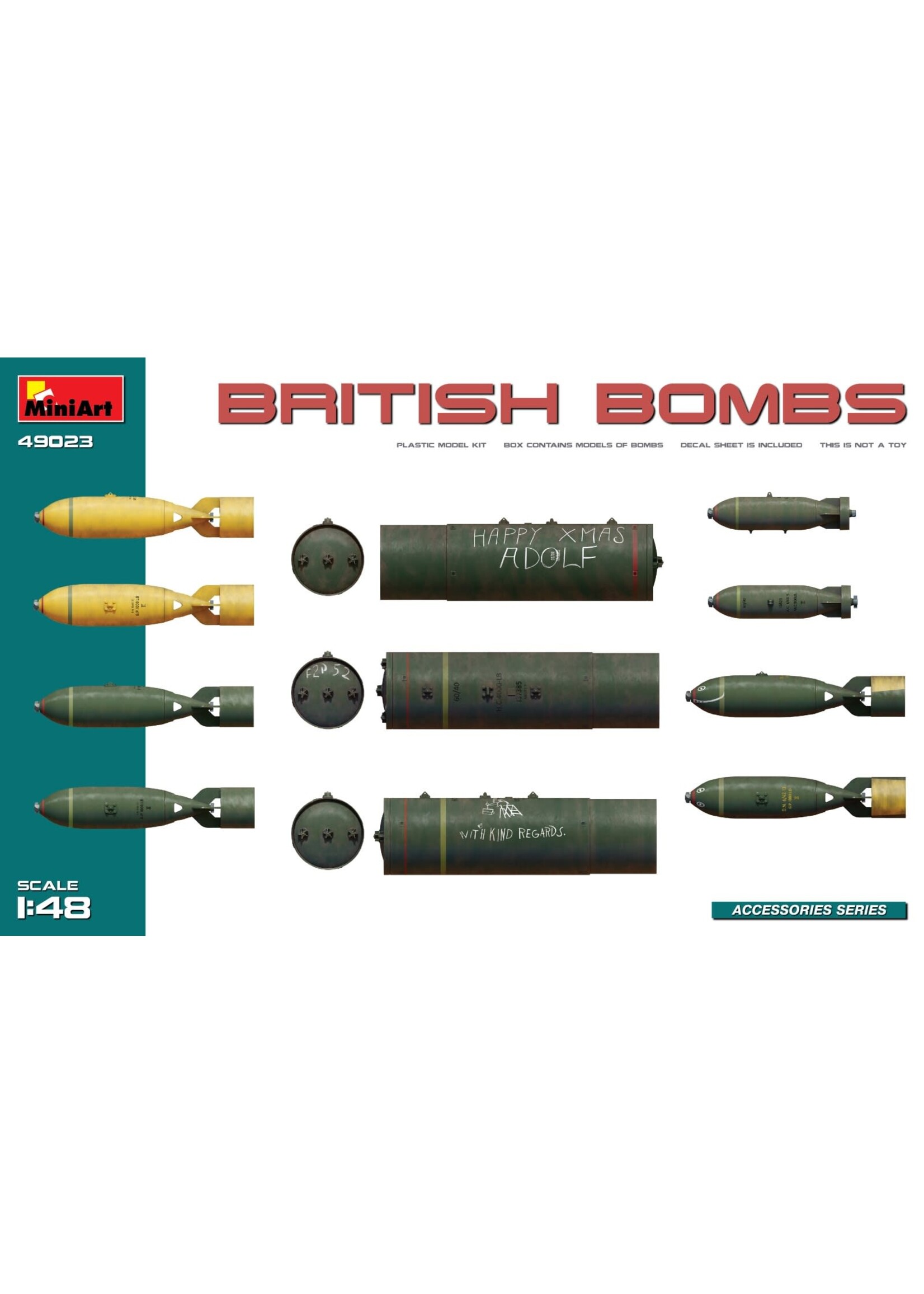 MiniArt MIART49023 British Bombs (1/48)