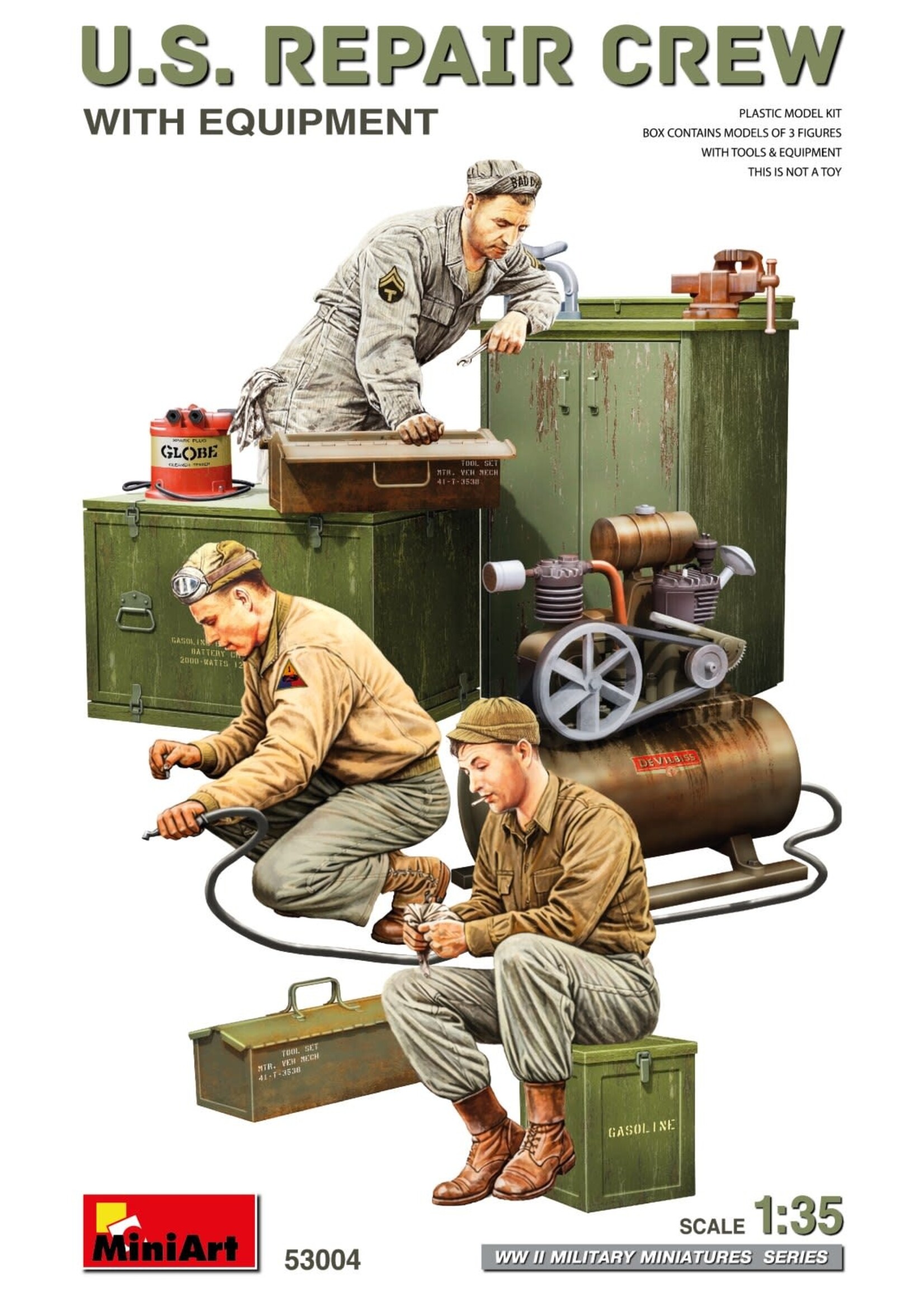 MiniArt MIART53004 US Repair Crew with Equipment (1/35)