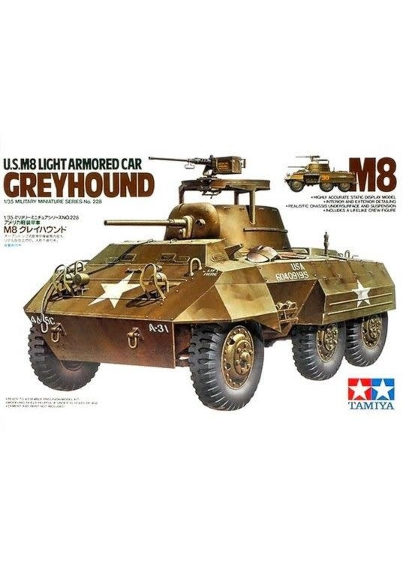 Tamiya TAM35228 US M8 LGT Armoured Car Greyhound (1/35)