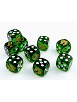 T3 16mm 12pc Translucent Green Dragon