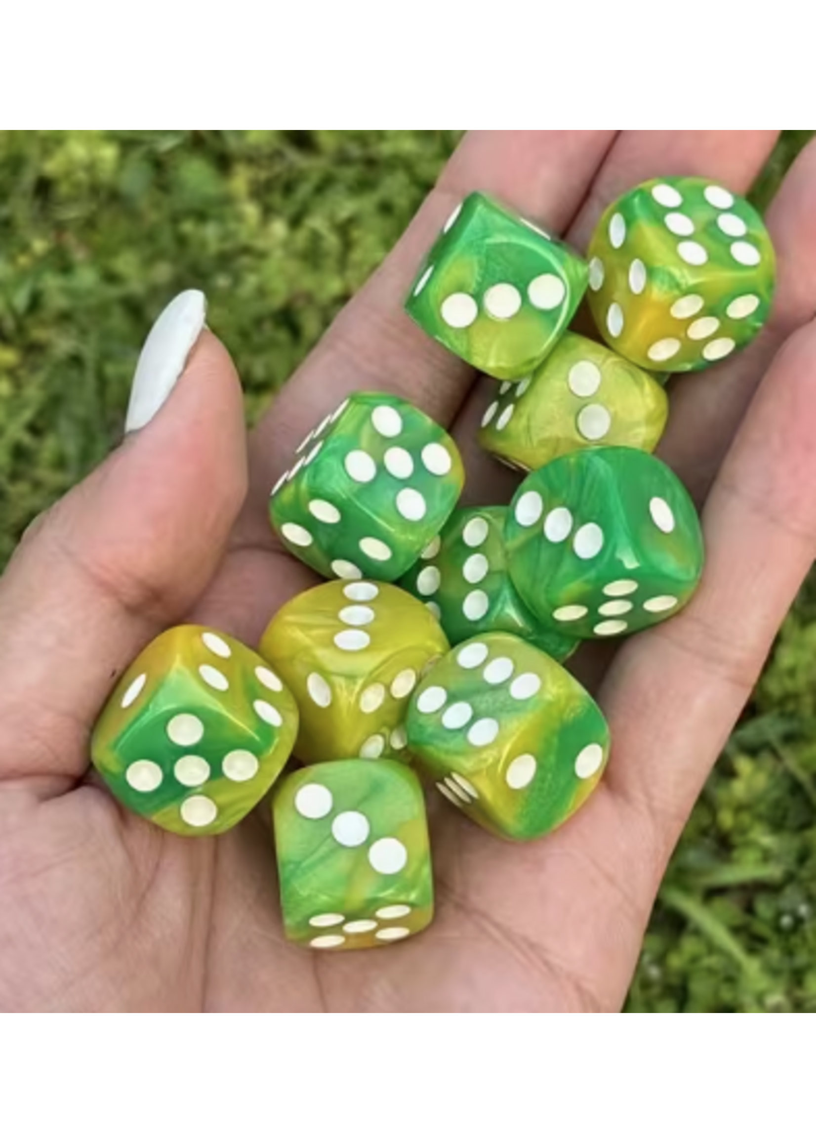 T2 16mm 10pc Green Yellow White