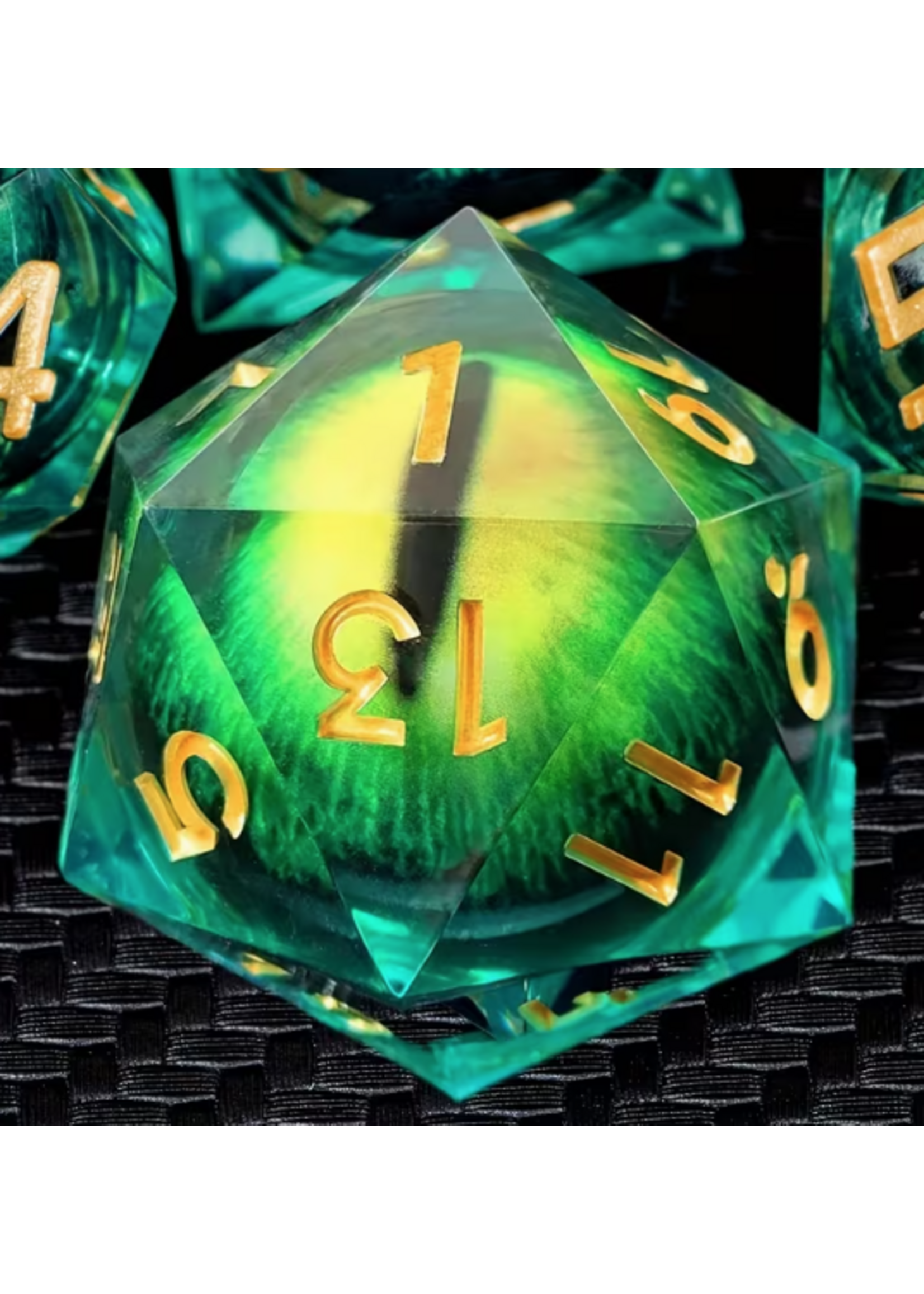 T2 29mm D20 Liquid Core Cats Eye Green Gold