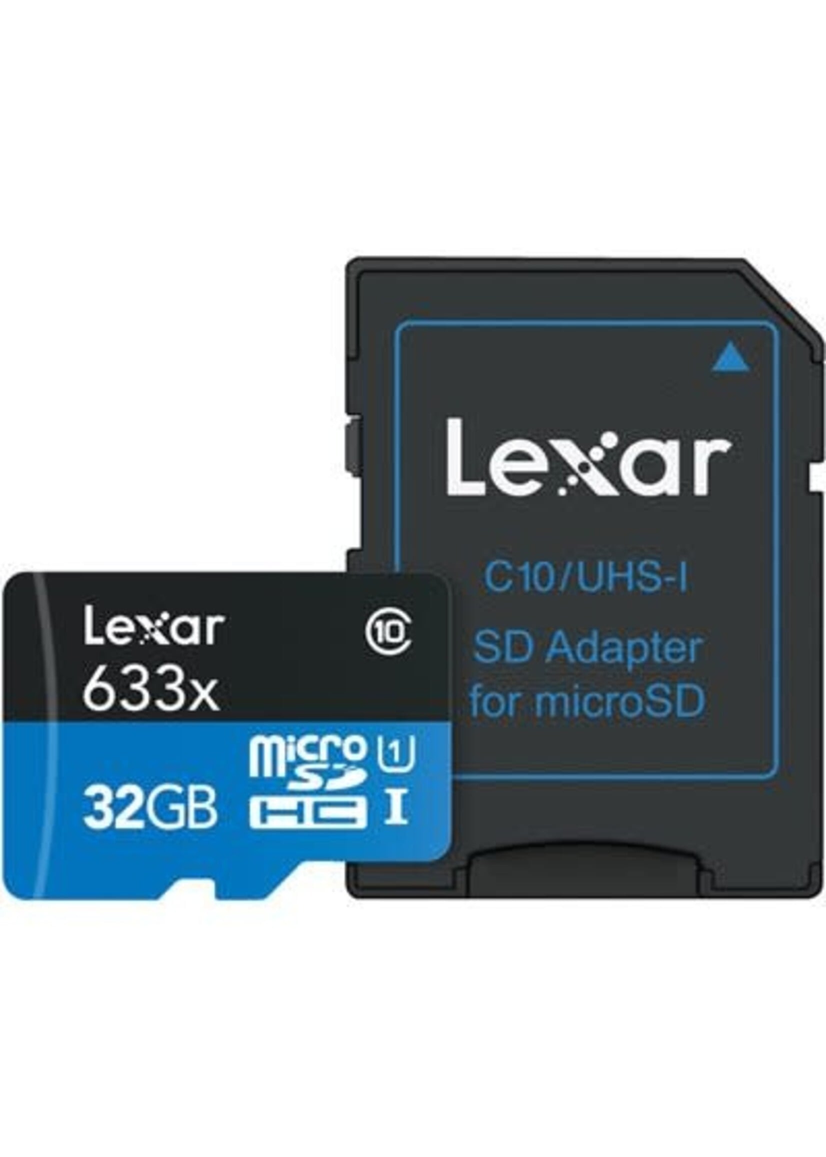 Lexar Lexar 32GB High-Peformance 633X MicroSD/XC Card+Adapter