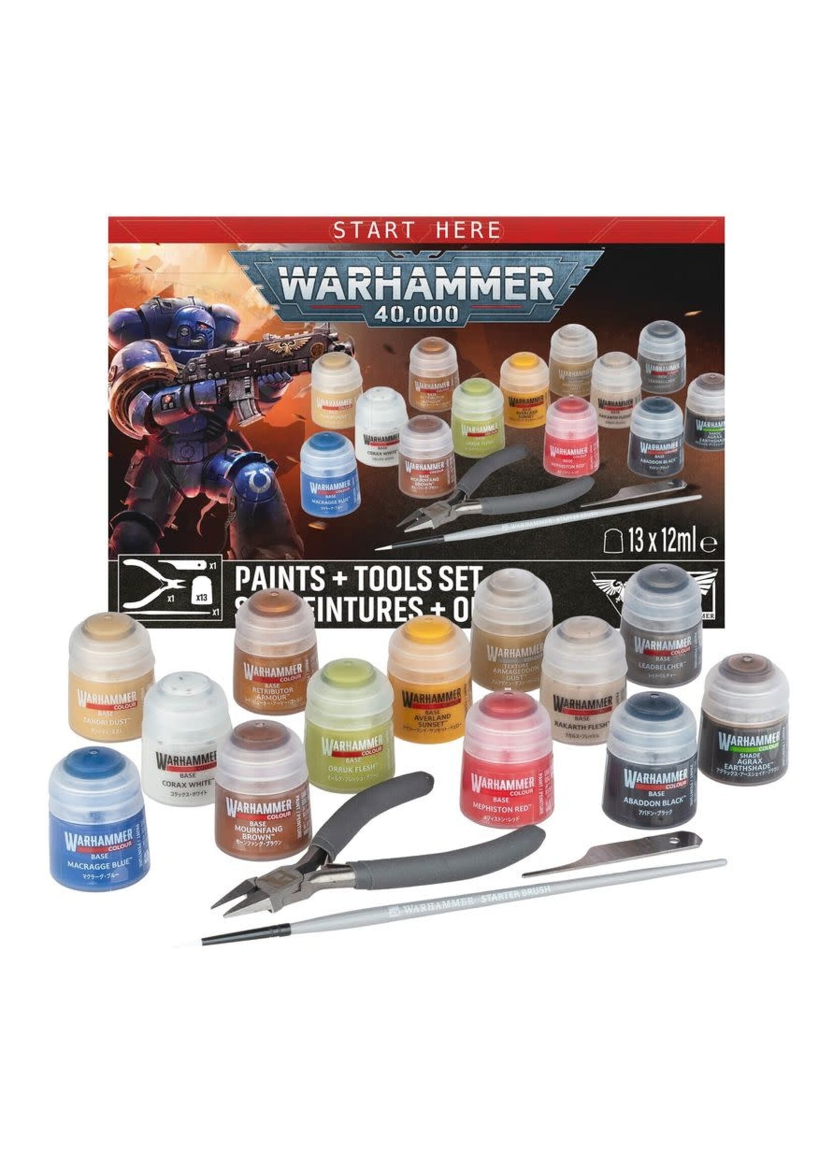 WH40K Paints + Tools Set
