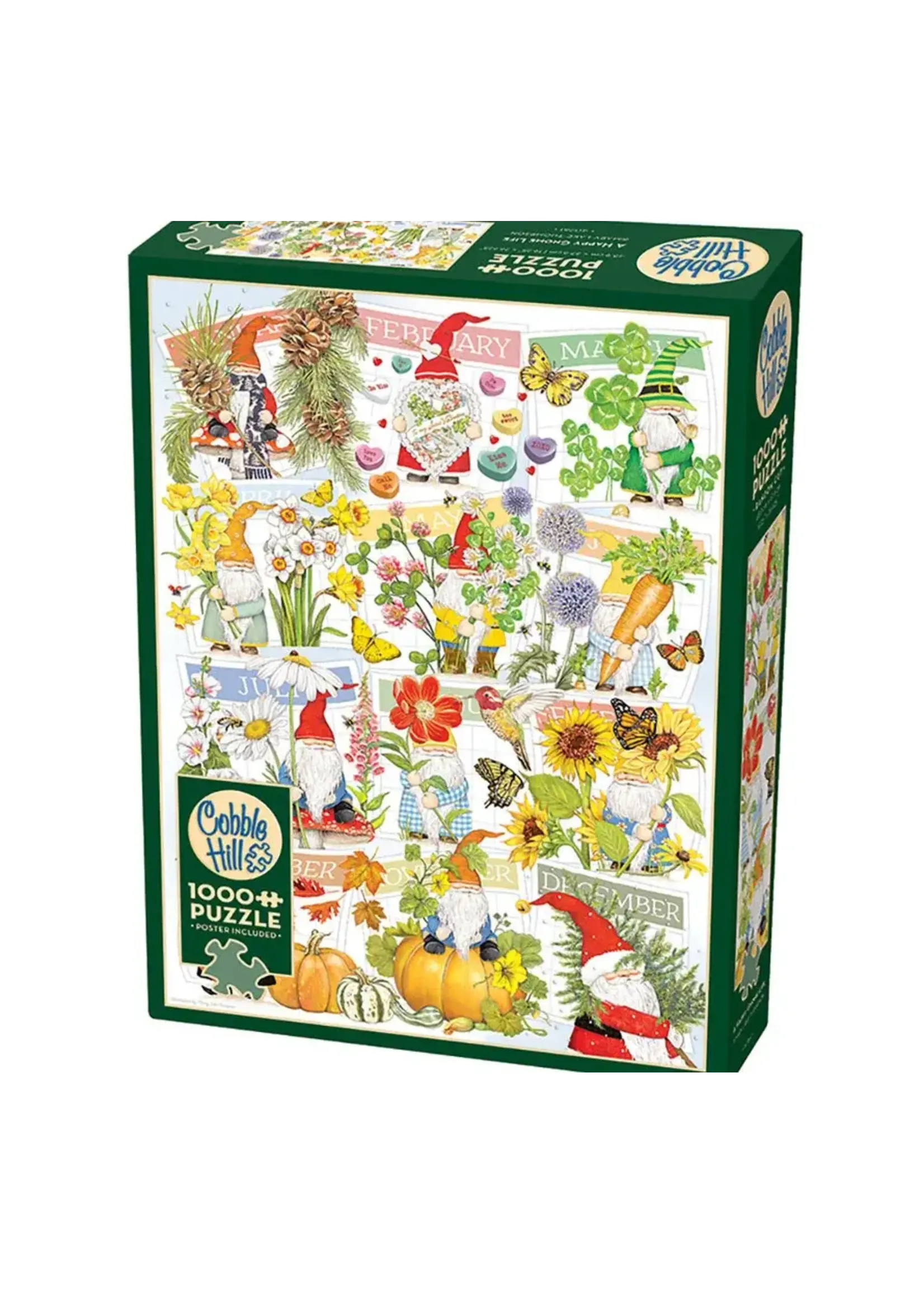 Cobble Hill CH40261 A Happy Gnome Life (Puzzle1000)