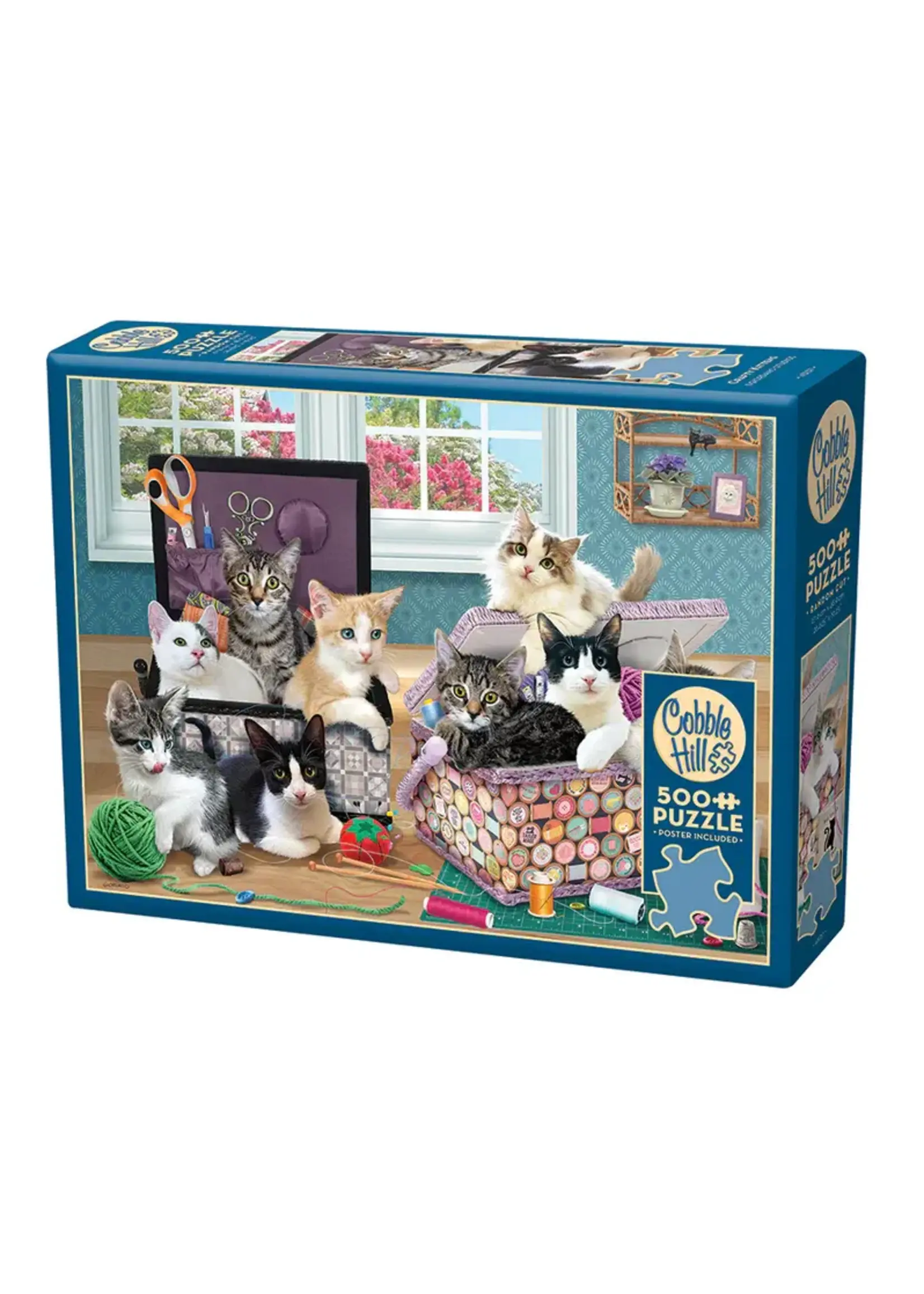 Cobble Hill CH45137 Crafty Kittens (Puzzle500)
