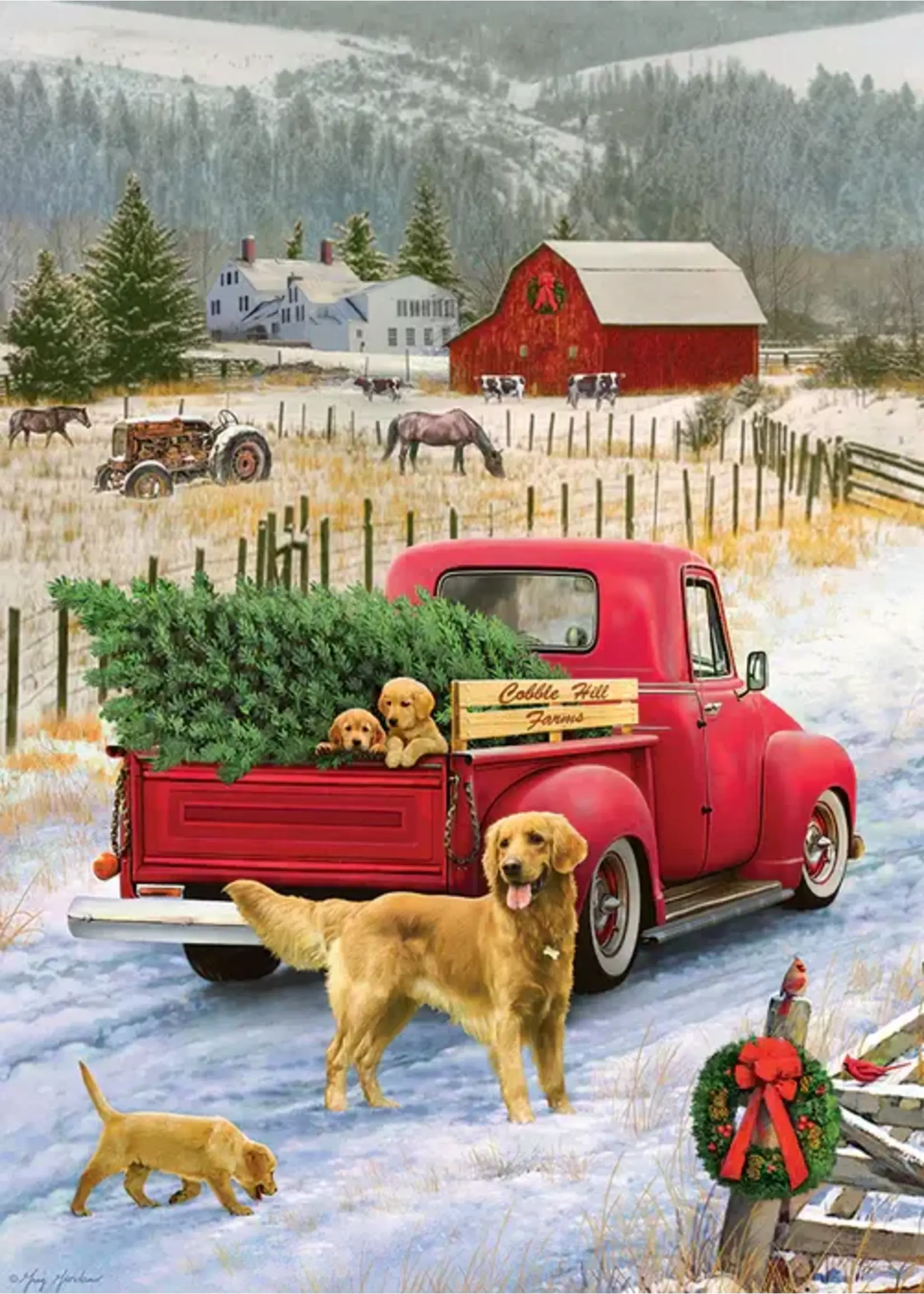 Cobble Hill CH58891 Red Truck Farm (TrayPuzzle35)
