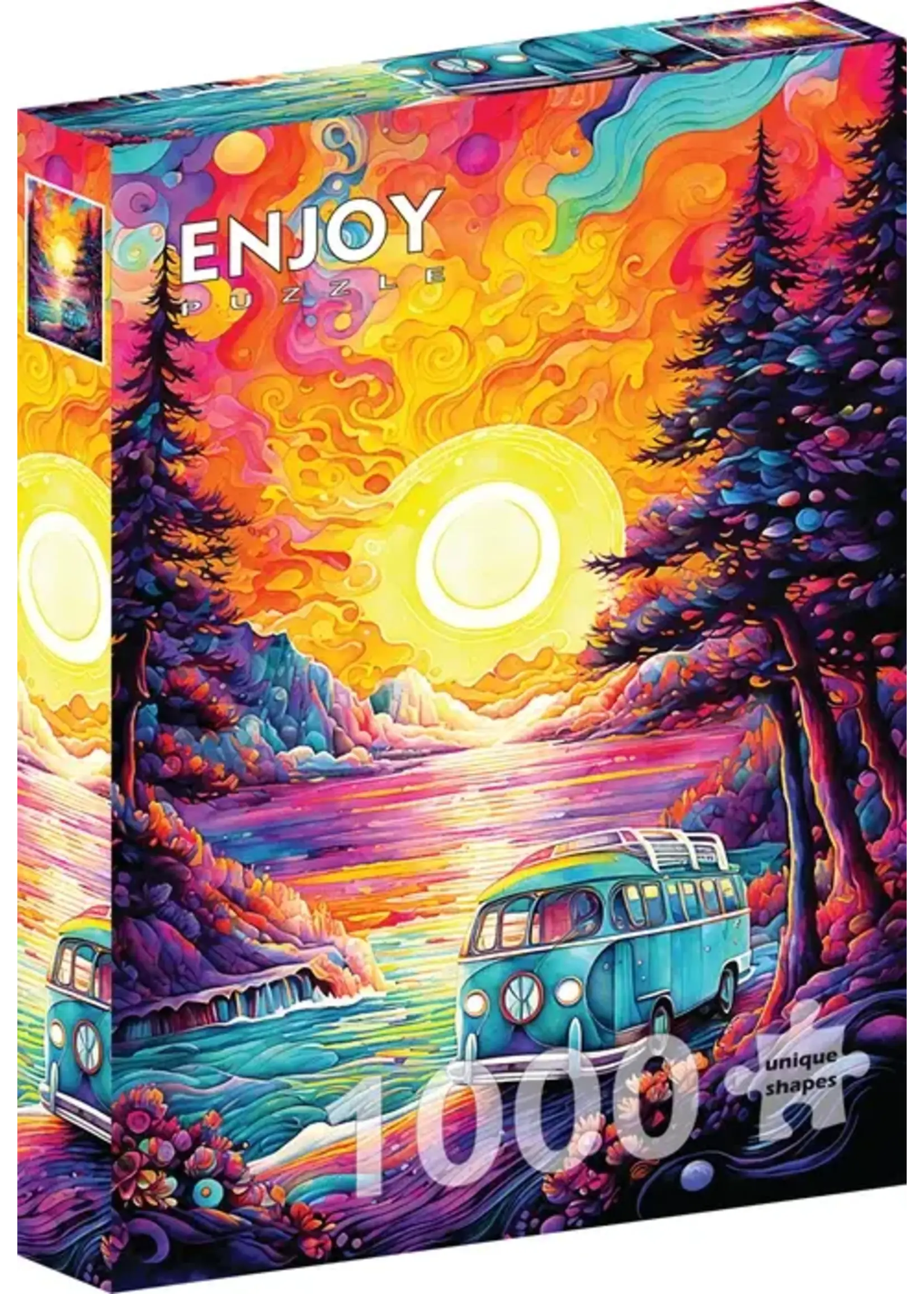 Enjoy Puzzle E2339 Van Life at the Beach (Puzzle1000)