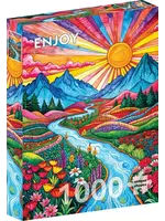 Enjoy Puzzle E2384 Colorful Highlands (Puzzle1000)