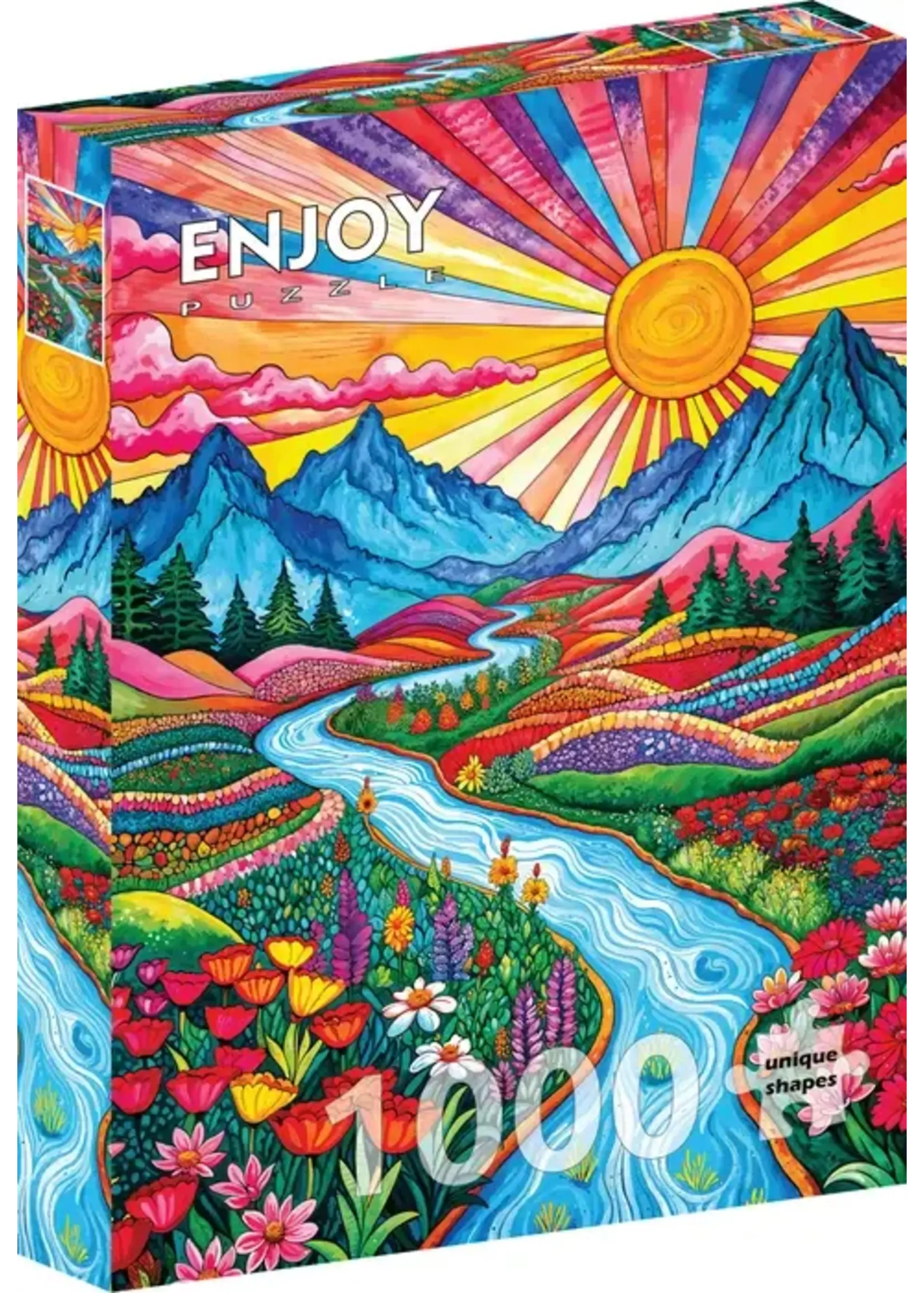 Enjoy Puzzle E2384 Colorful Highlands (Puzzle1000)