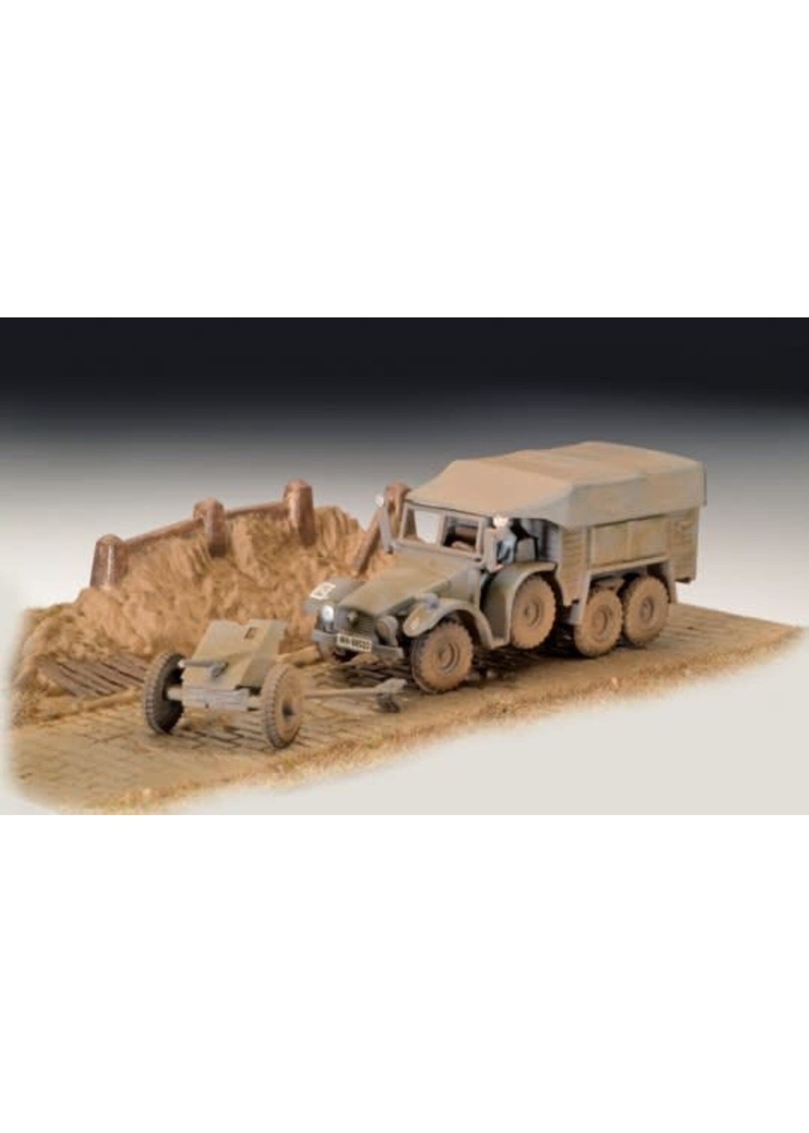 Revell Germany RVG3344 Krupp Protze KFZ 69 with 3.7cm PAK (1/76)