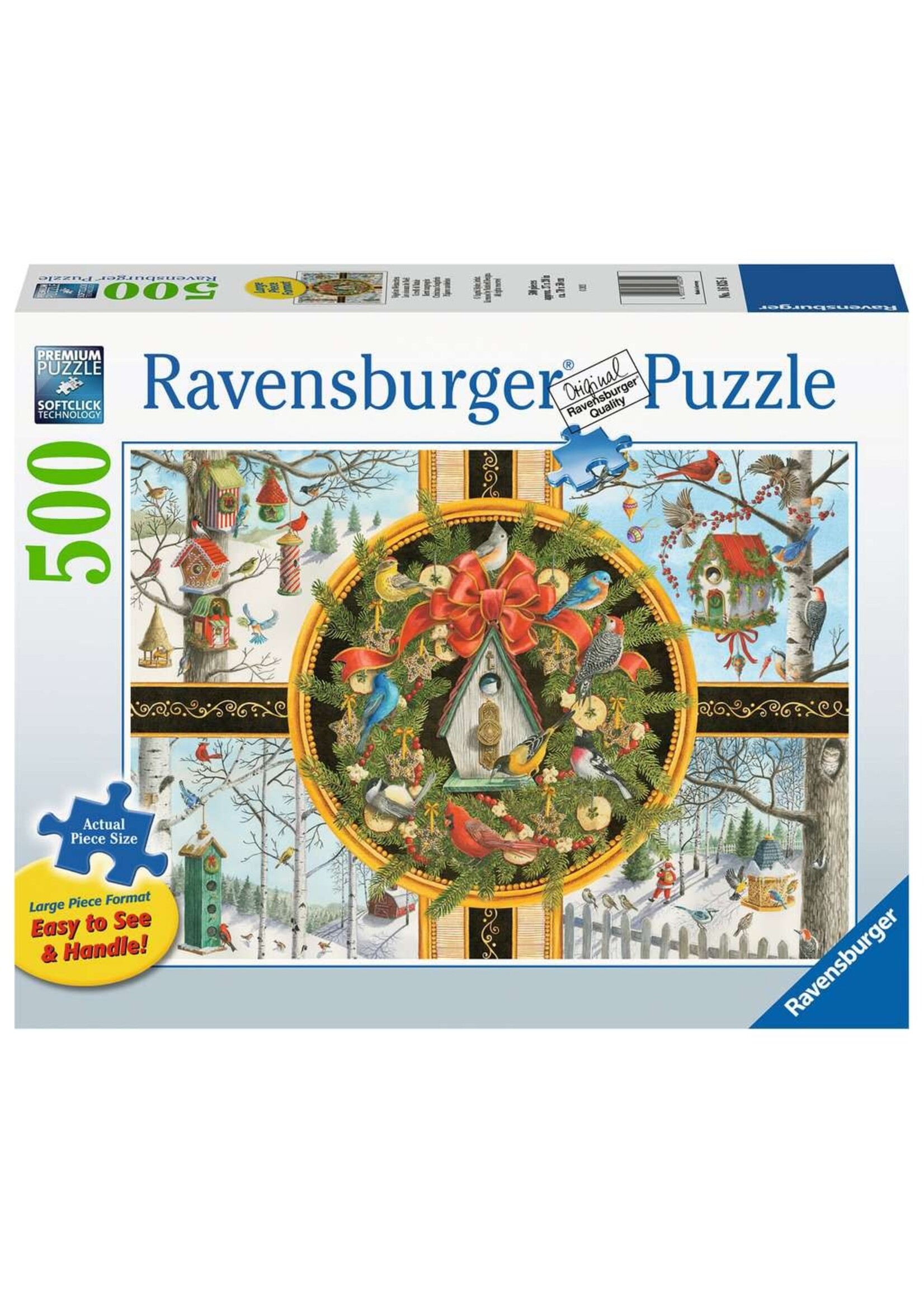 Ravensburger RAV16835 Christmas Songbirds (Puzzle500)