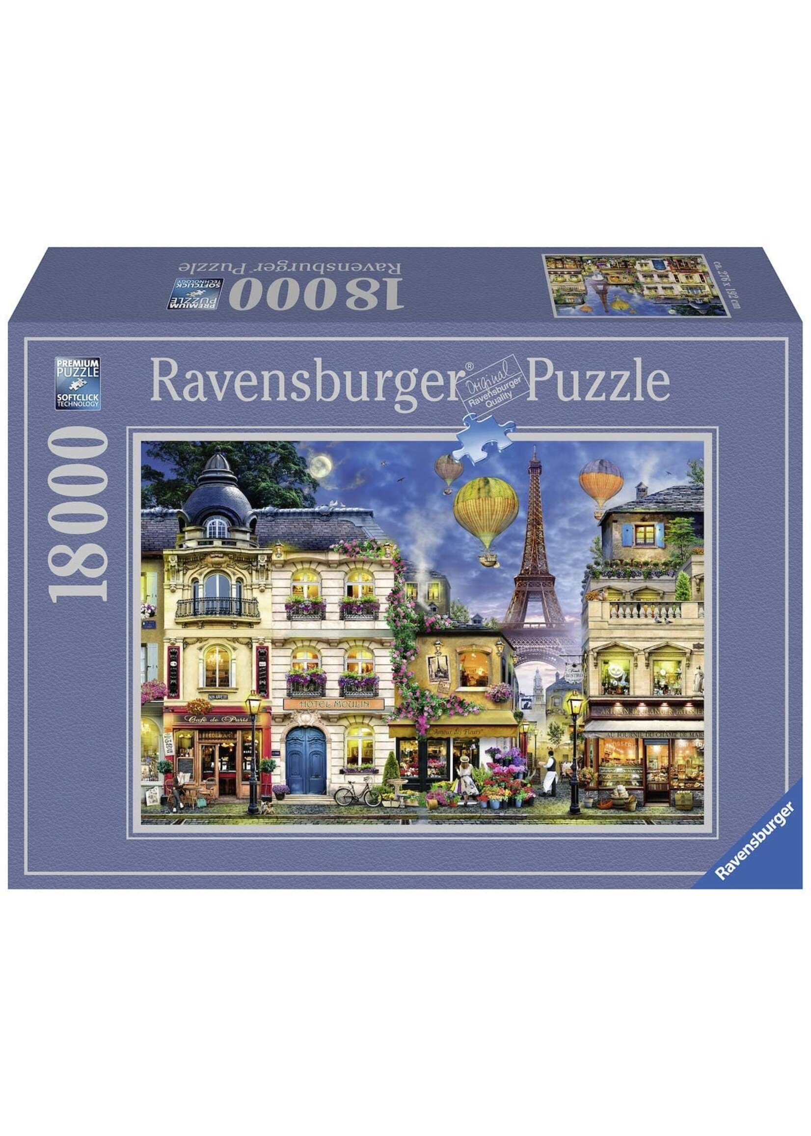 Ravensburger RAV17829 Evening Walk in Paris (Puzzle18000)