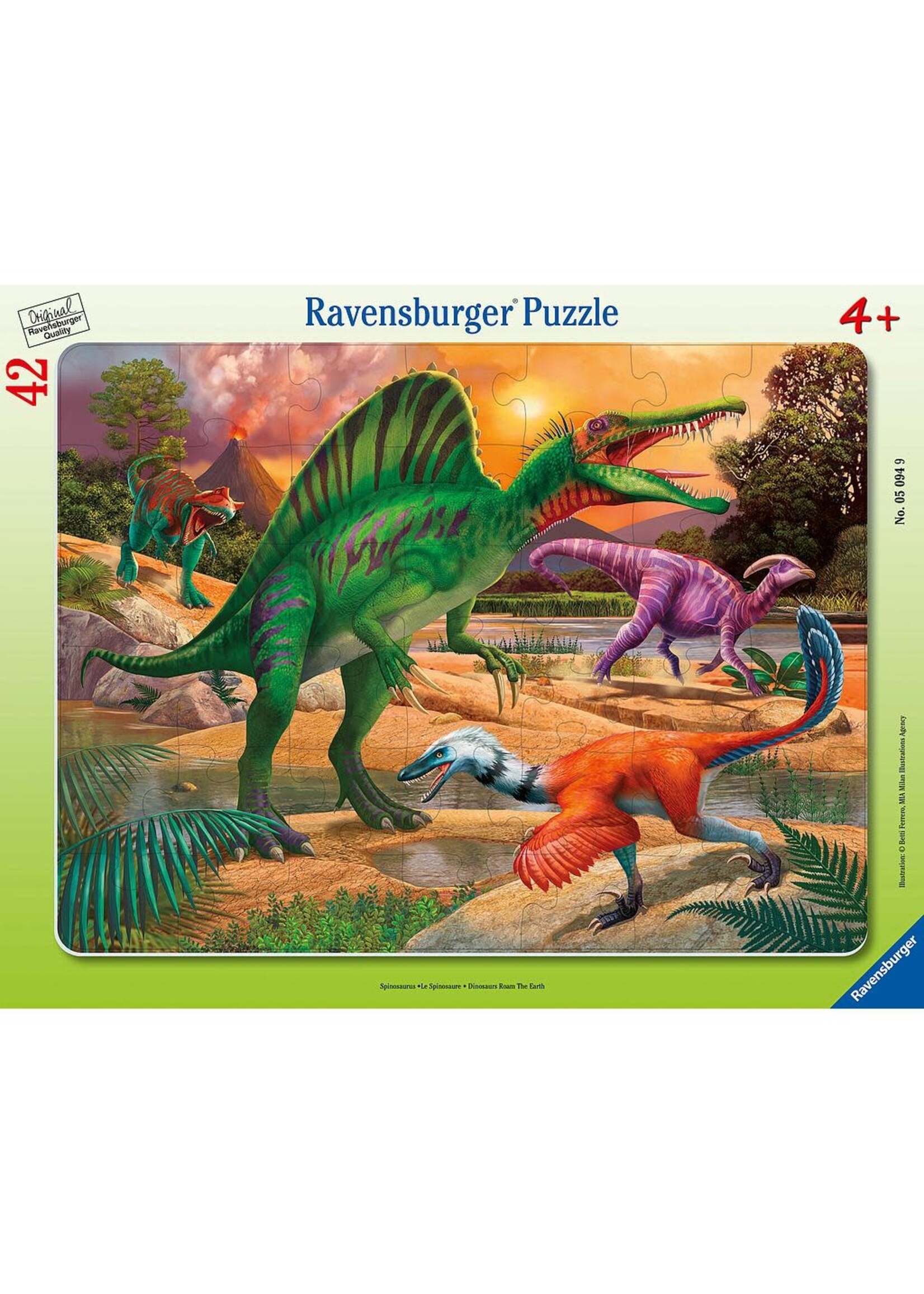 Ravensburger RAV05094 Dinosaurs Roam the Earth (Puzzle42)