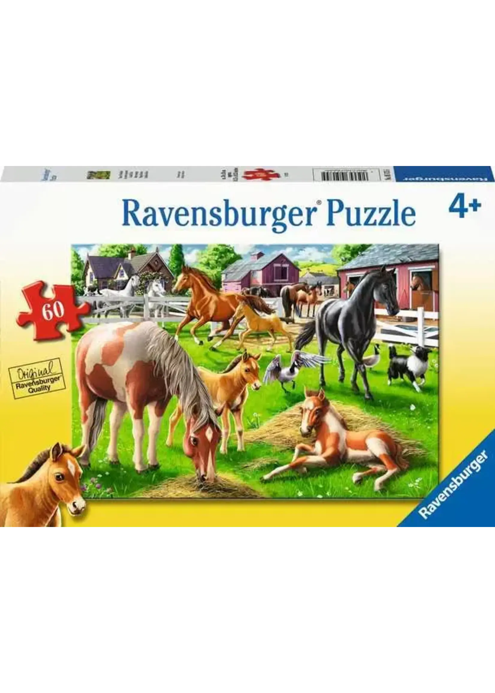 Ravensburger RAV05175 Happy Horses (Puzzle60)