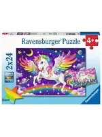 Ravensburger RAV05677 Unicorn and Pegasus (Puzzle2x24)