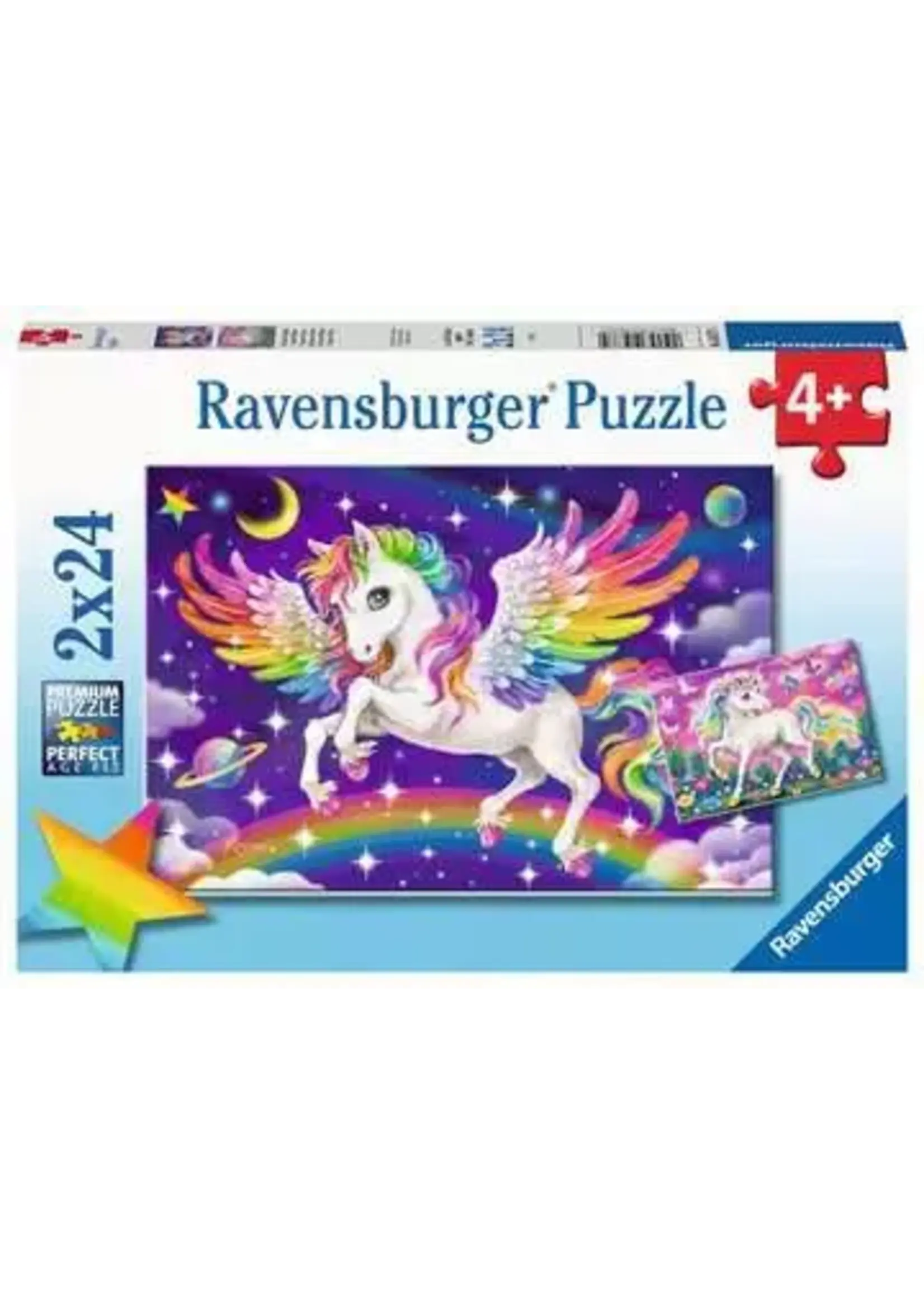 Ravensburger RAV05677 Unicorn and Pegasus (Puzzle2x24)
