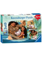 Ravensburger RAV09385 Moana Born to Voyage (Puzzle3x49)