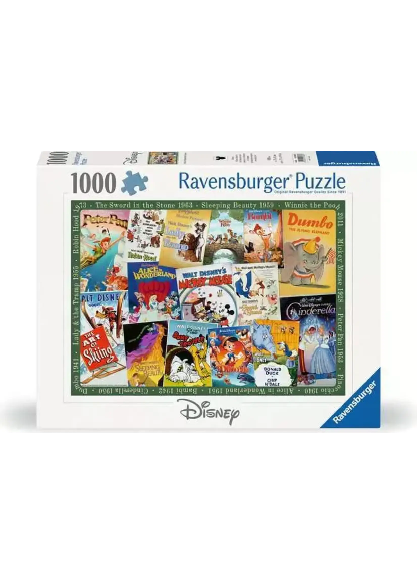 Ravensburger RAV12000689 Disney Vintage Movie Posters (Puzzle1000)
