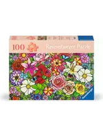 Ravensburger RAV12001364 Tiffany Flowers (Puzzle100)