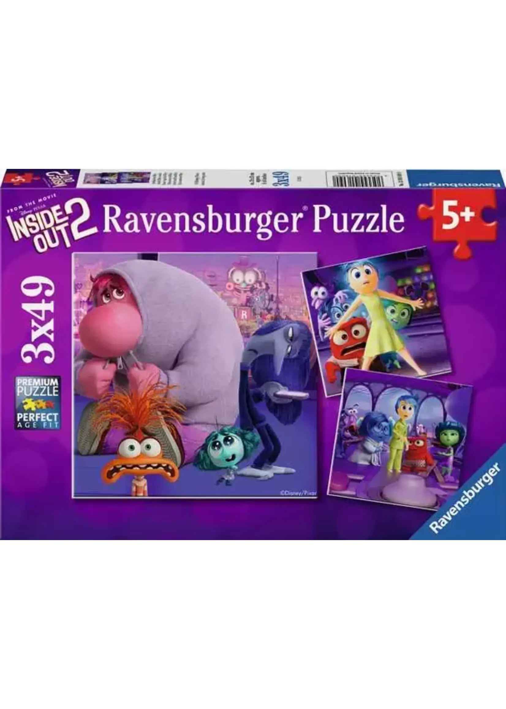 Ravensburger RAV12001609 Inside Out 2 Inside Rileys Mind (Puzzle3x49)
