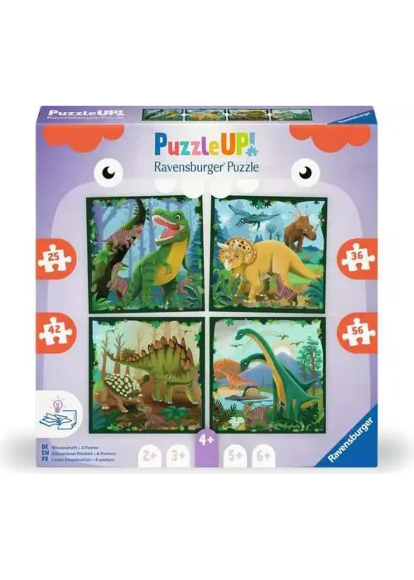 Ravensburger RAV12004003 Dinosaurs (Puzzle4x)